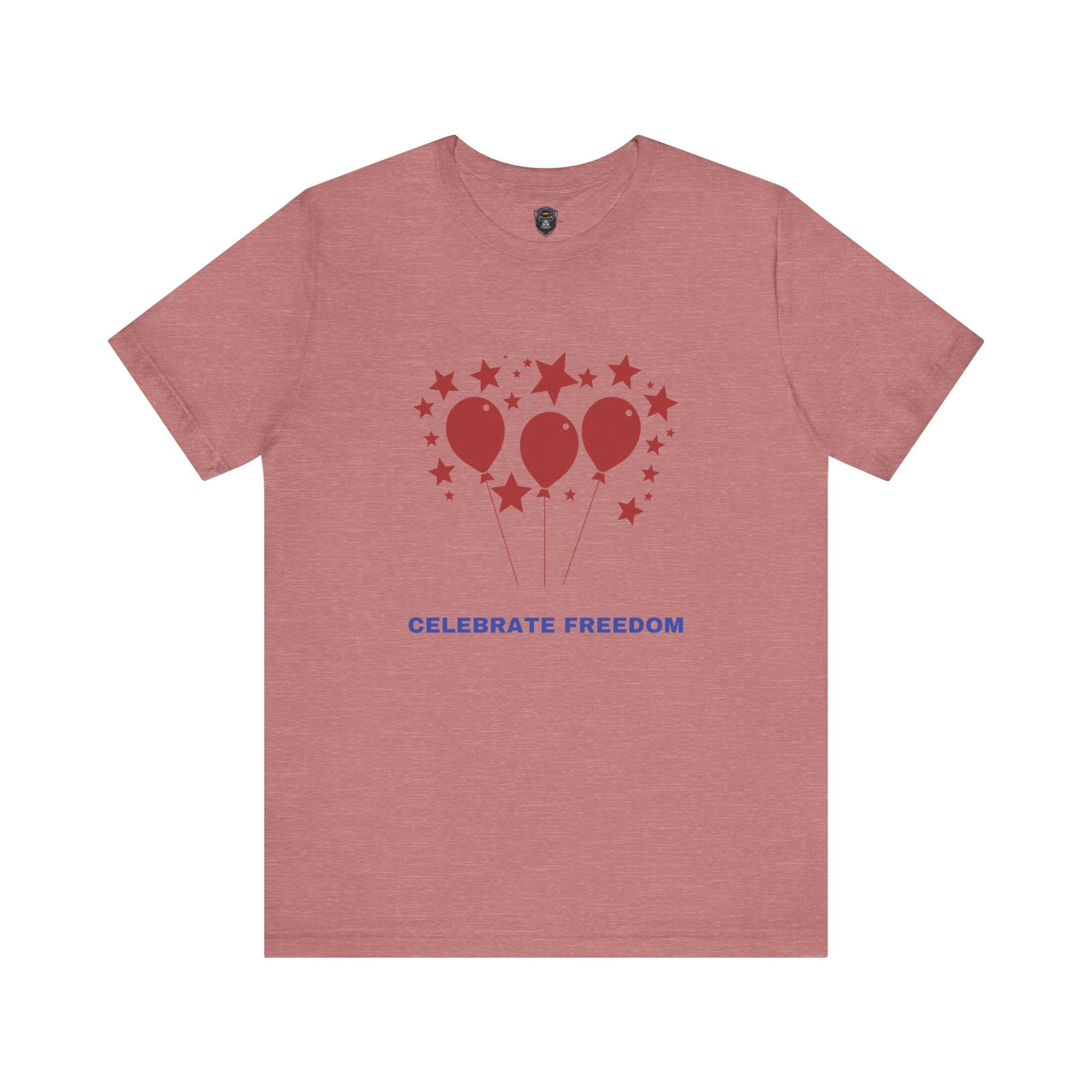 Celebrate Freedom Balloon Tee, Unisex Jersey Tee, July 4th Shirt, Party Wear