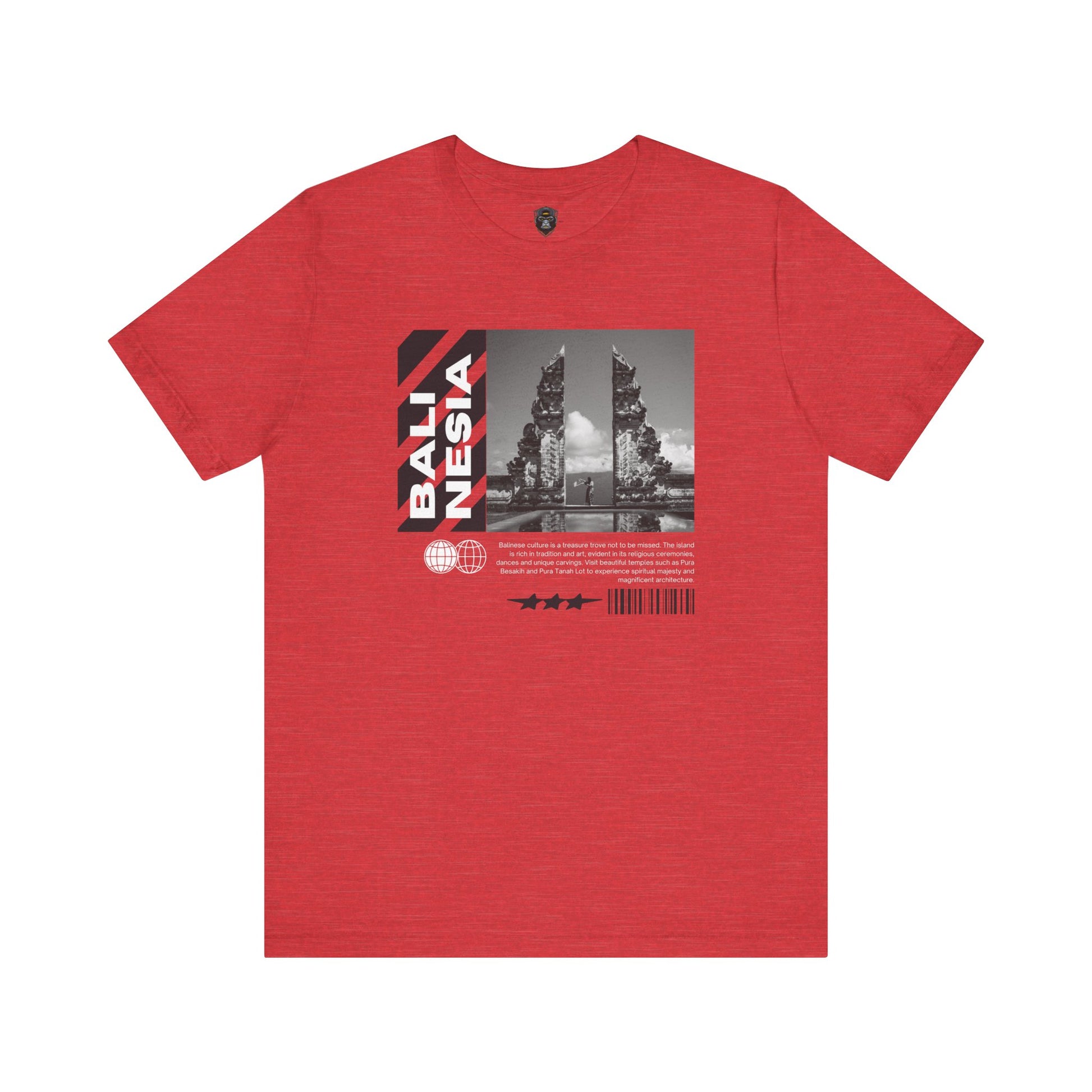 Bali Themed Graphic Tee - Unisex Short Sleeve, Vacation Vibes, Travel Gift