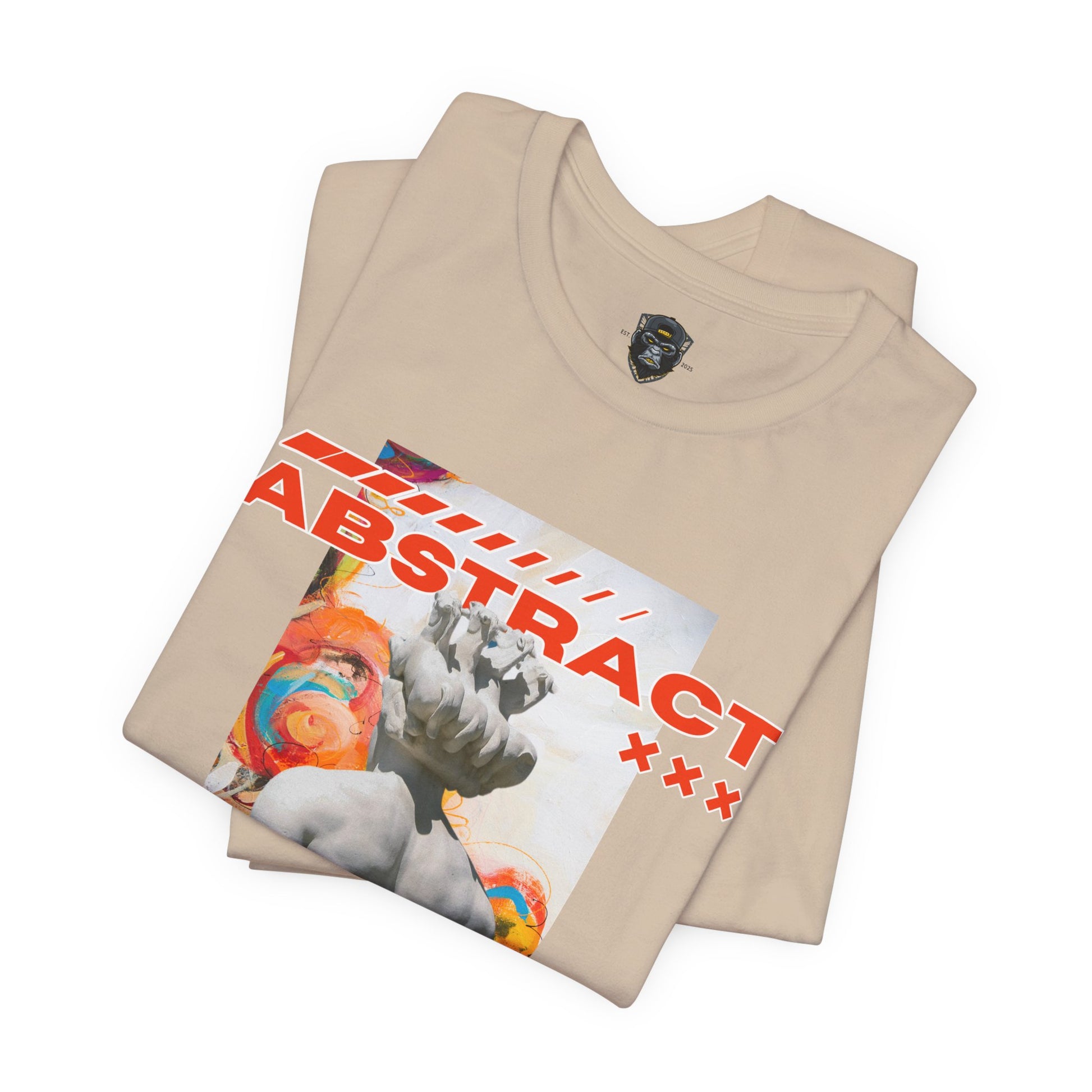 Abstract Art Tee, Graphic T-Shirt, Casual Wear, Street Style, Unique Gift for Art Lovers