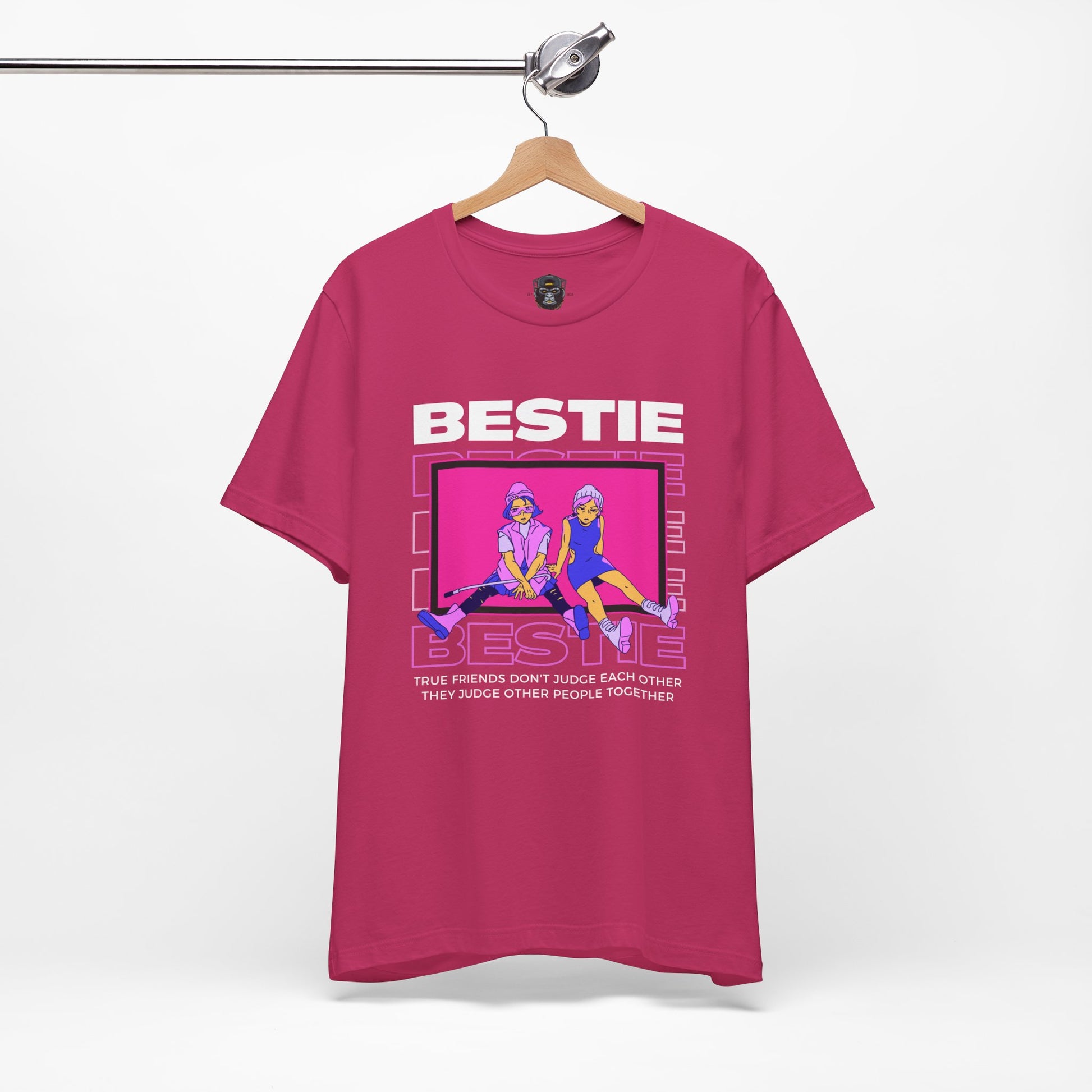 Bestie Short Sleeve Tee - Fun Friendship Shirt, Gifts for Friends