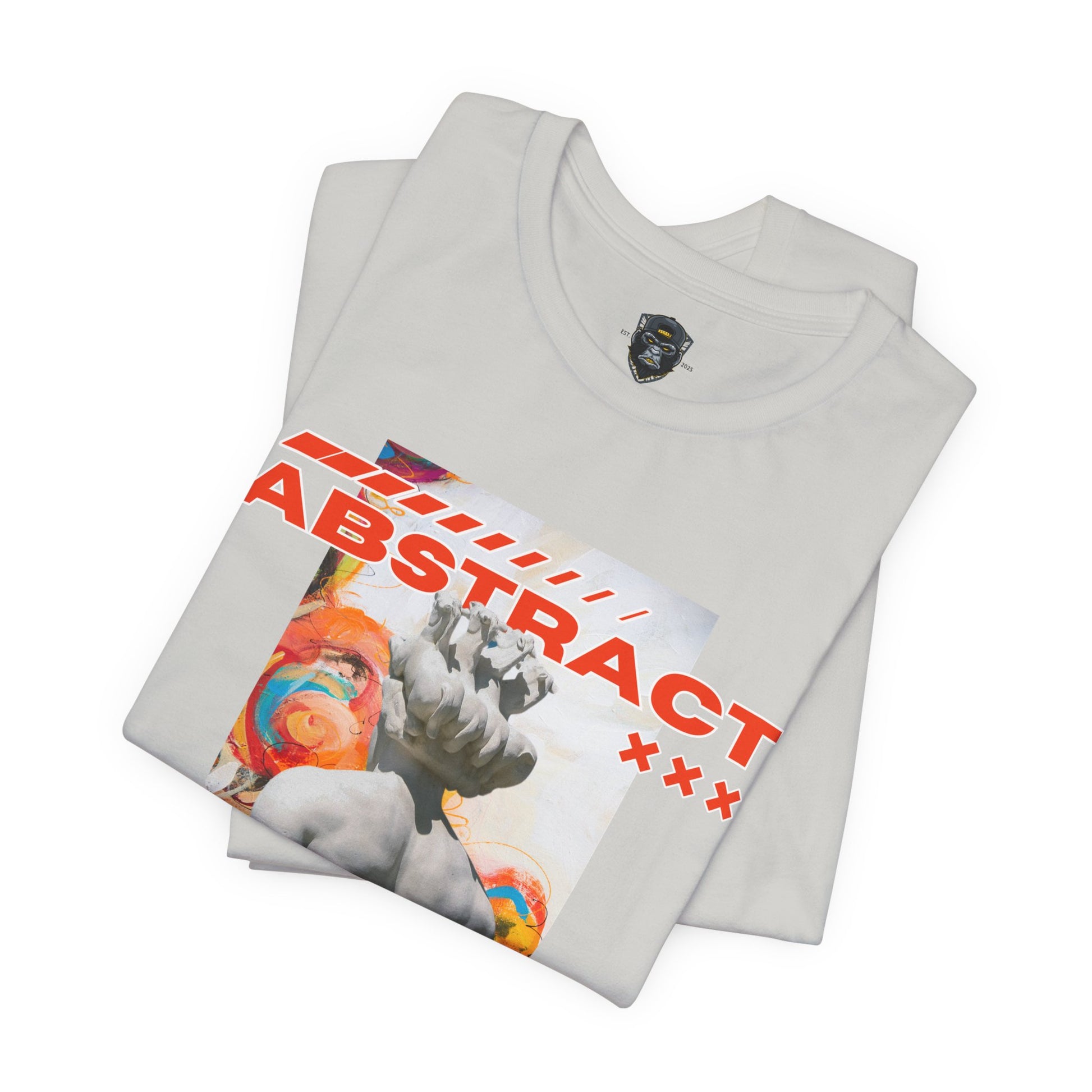 Abstract Art Tee, Graphic T-Shirt, Casual Wear, Street Style, Unique Gift for Art Lovers