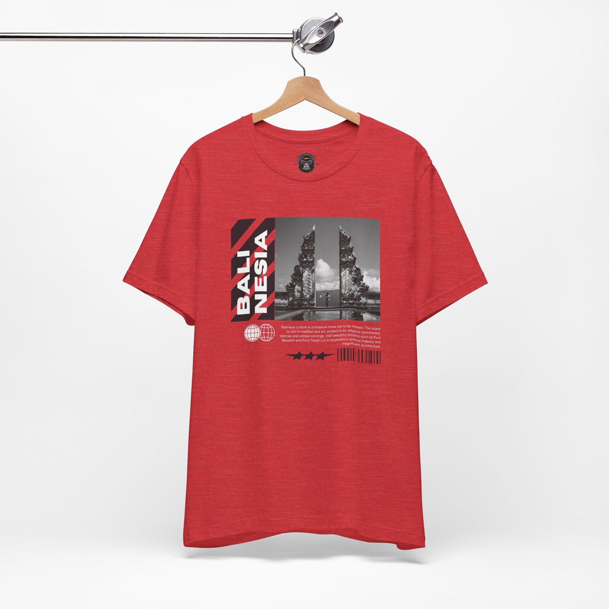Bali Themed Graphic Tee - Unisex Short Sleeve, Vacation Vibes, Travel Gift