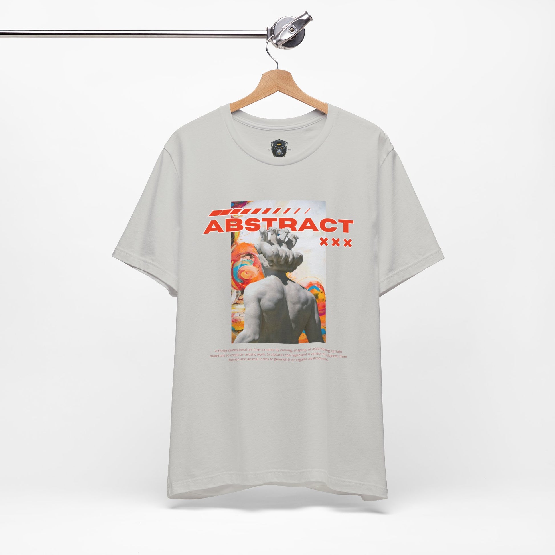 Abstract Art Tee, Graphic T-Shirt, Casual Wear, Street Style, Unique Gift for Art Lovers