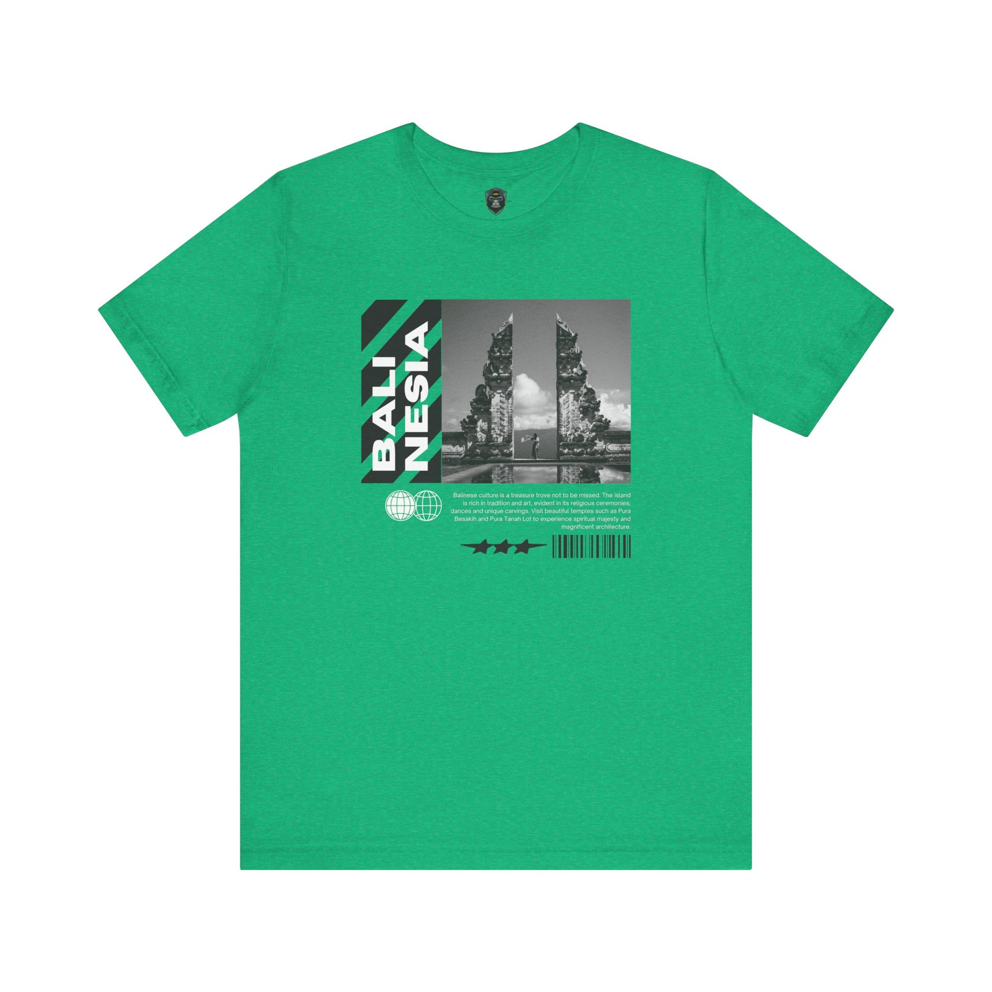 Bali Themed Graphic Tee - Unisex Short Sleeve, Vacation Vibes, Travel Gift