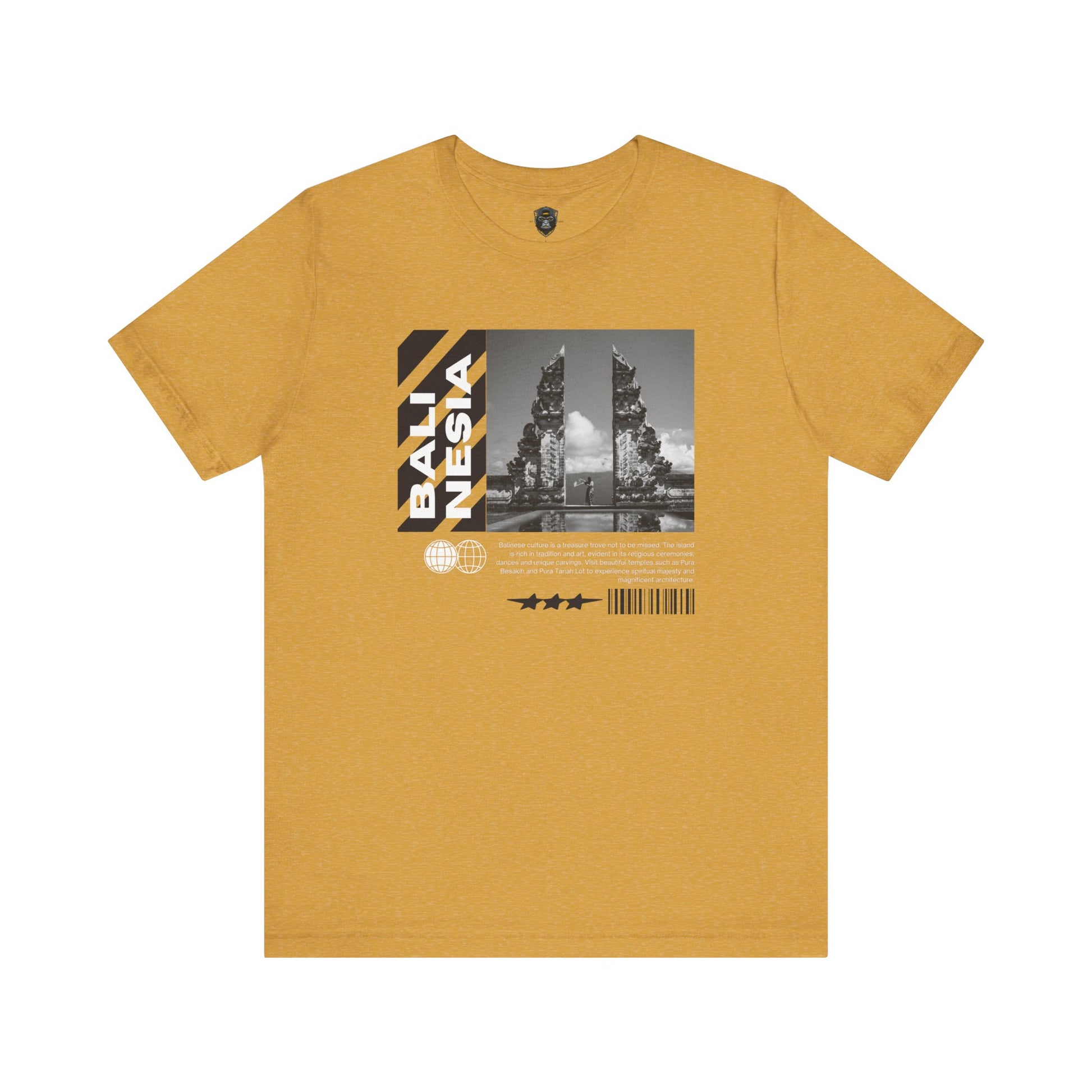 Bali Themed Graphic Tee - Unisex Short Sleeve, Vacation Vibes, Travel Gift