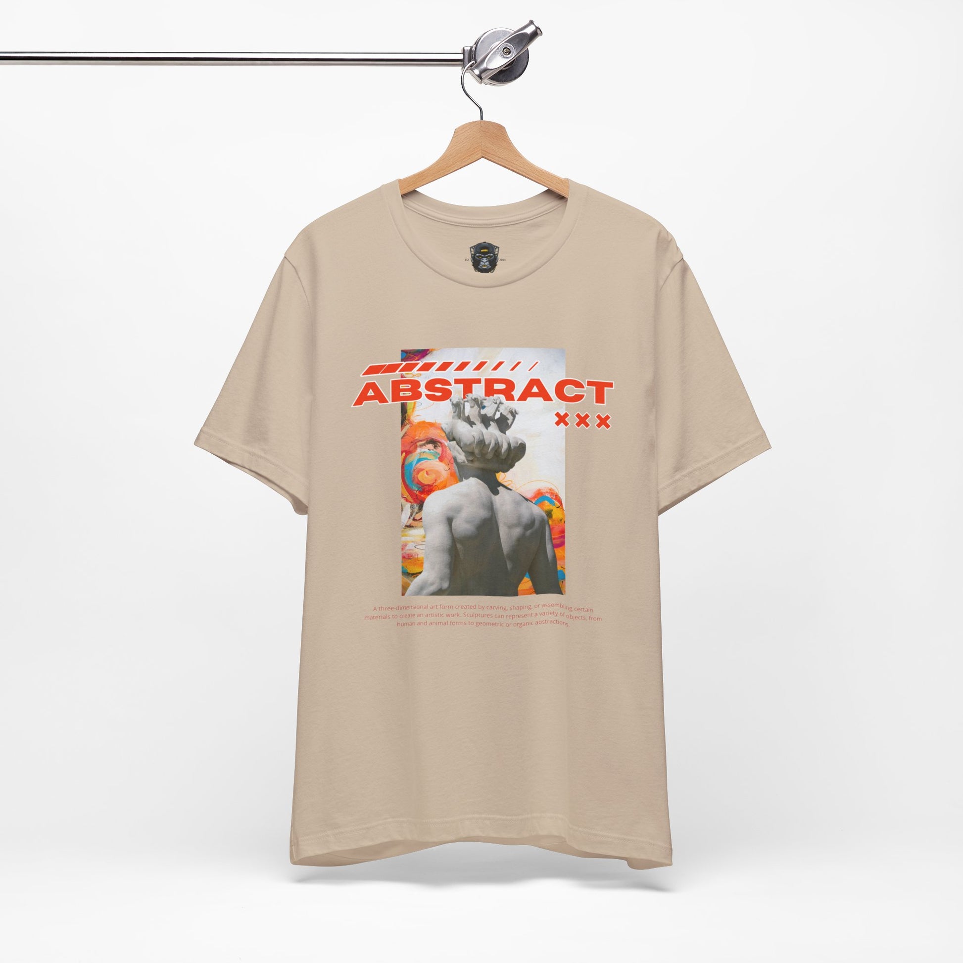 Abstract Art Tee, Graphic T-Shirt, Casual Wear, Street Style, Unique Gift for Art Lovers