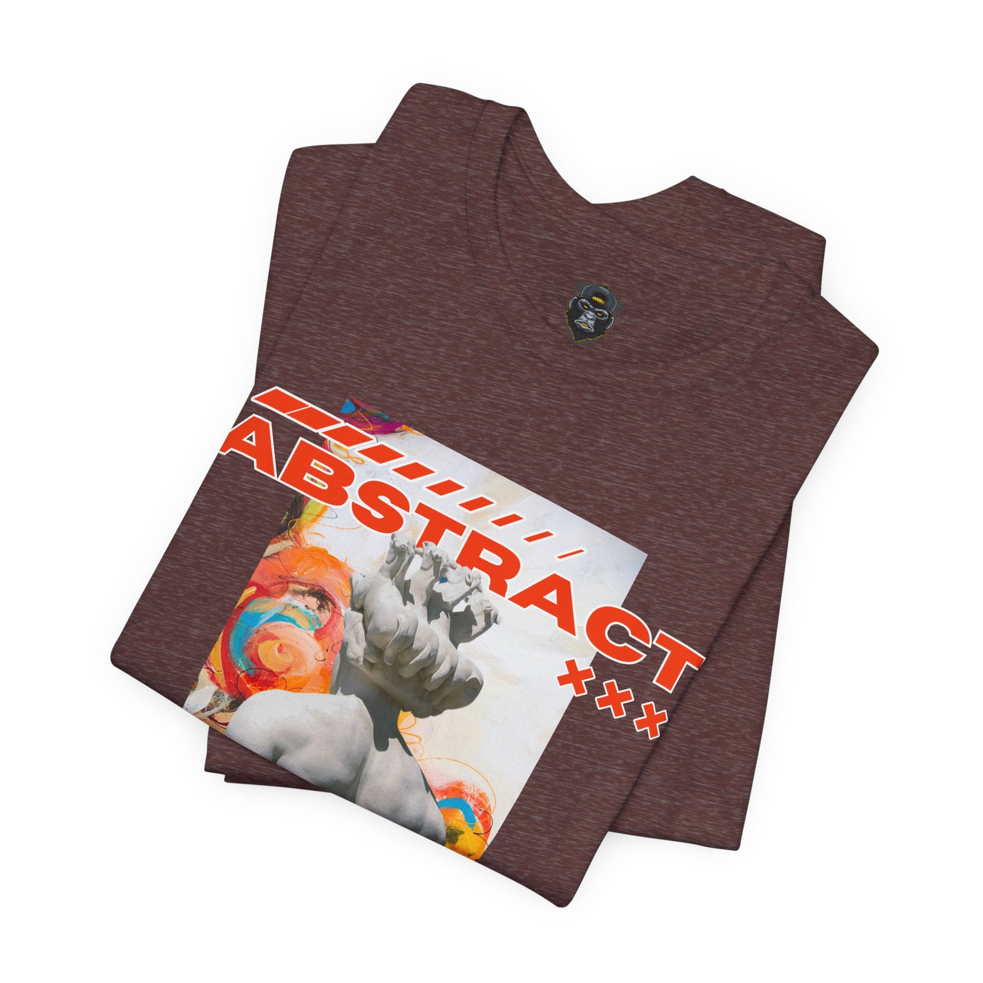 Abstract Art Tee, Graphic T-Shirt, Casual Wear, Street Style, Unique Gift for Art Lovers