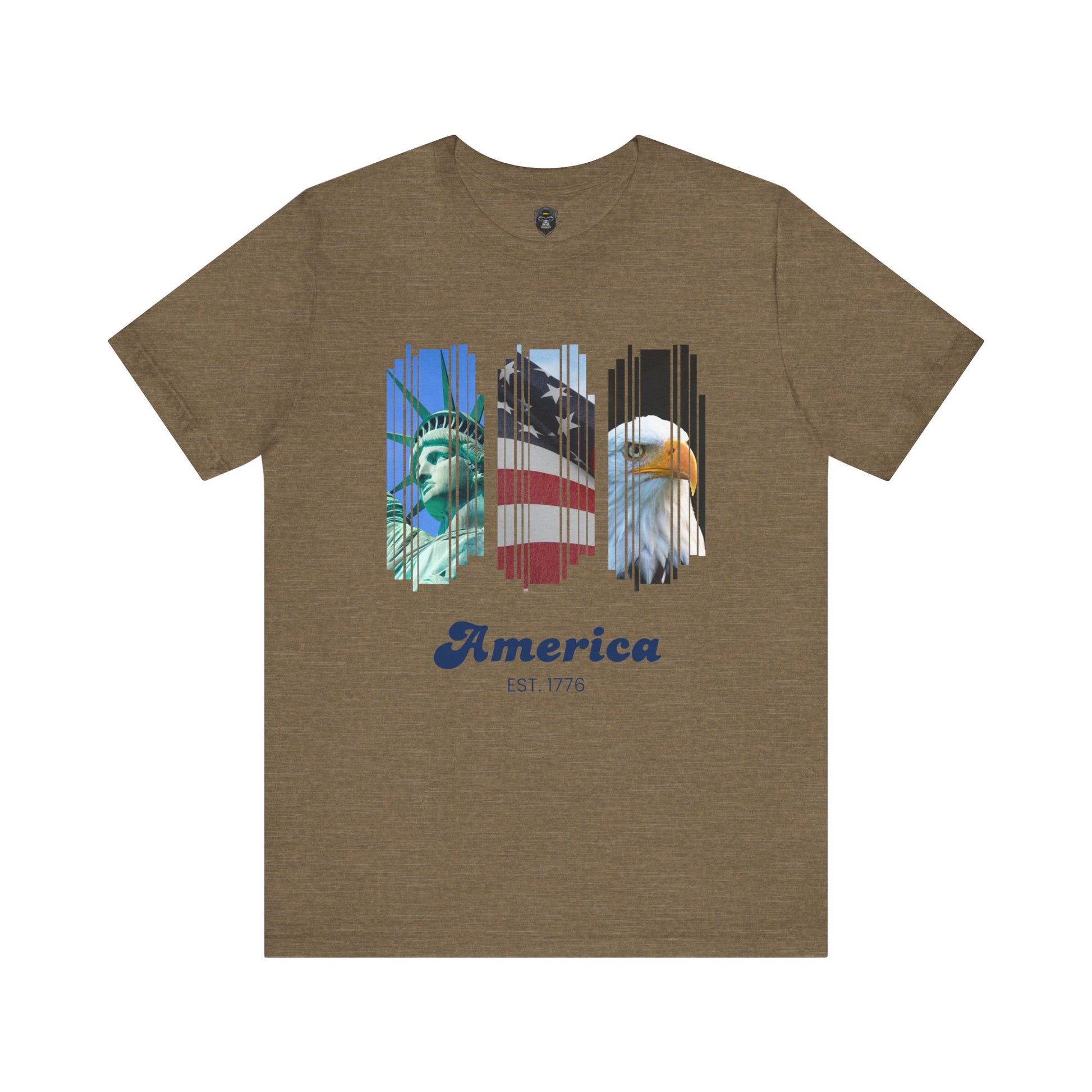 Patriotic T-Shirt, USA Pride Top, Independence Day Apparel, 4th of July Outfit