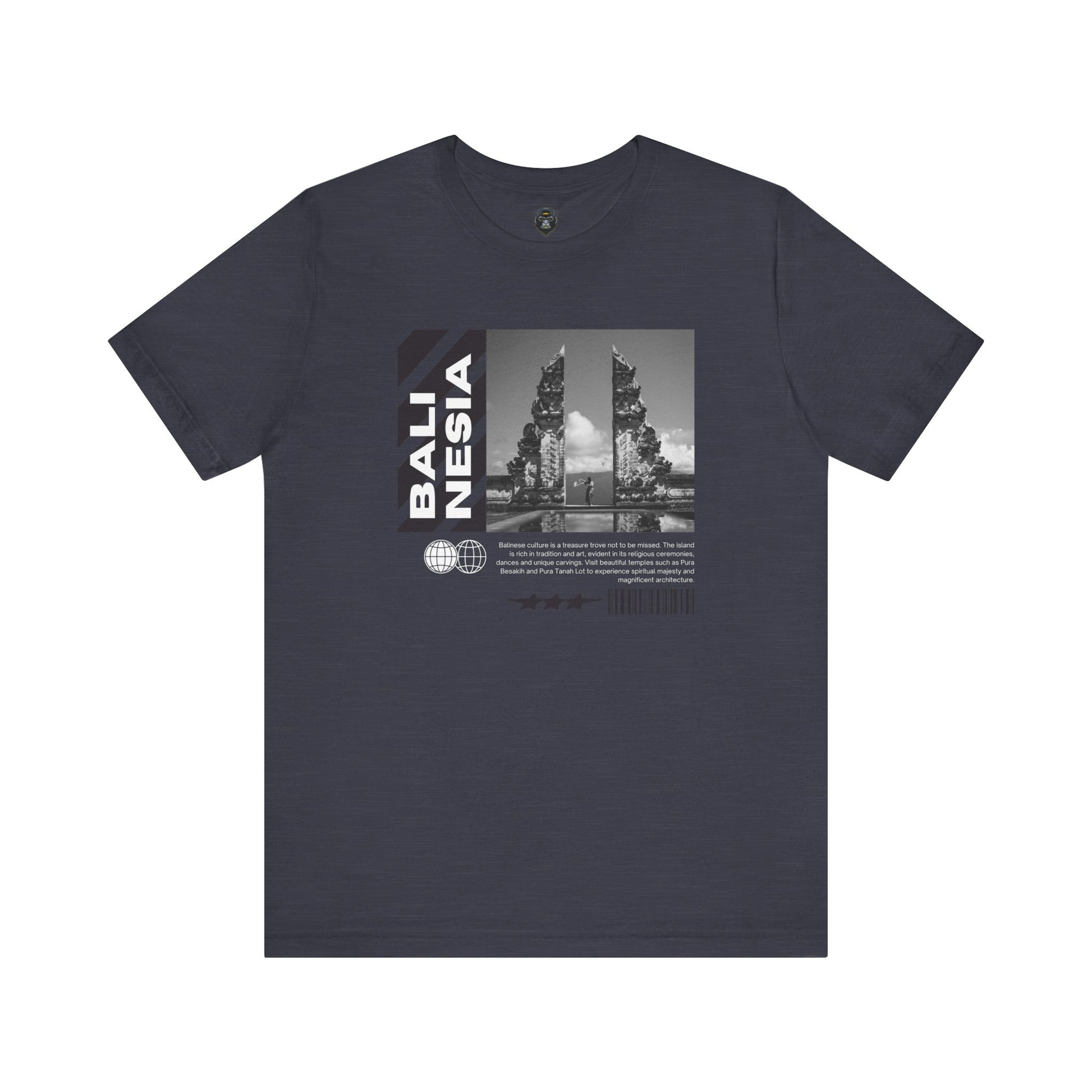 Bali Themed Graphic Tee - Unisex Short Sleeve, Vacation Vibes, Travel Gift