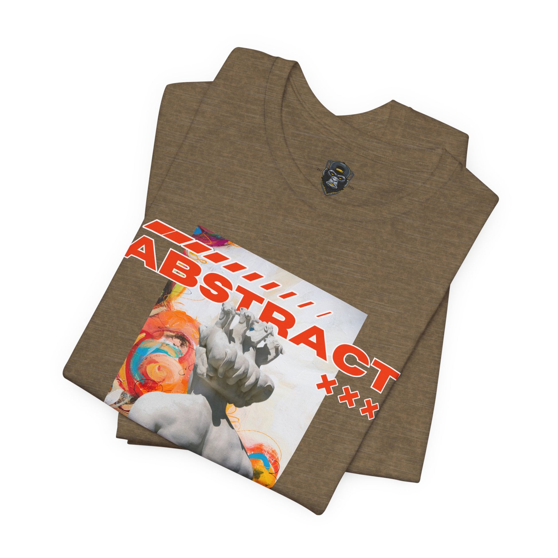 Abstract Art Tee, Graphic T-Shirt, Casual Wear, Street Style, Unique Gift for Art Lovers