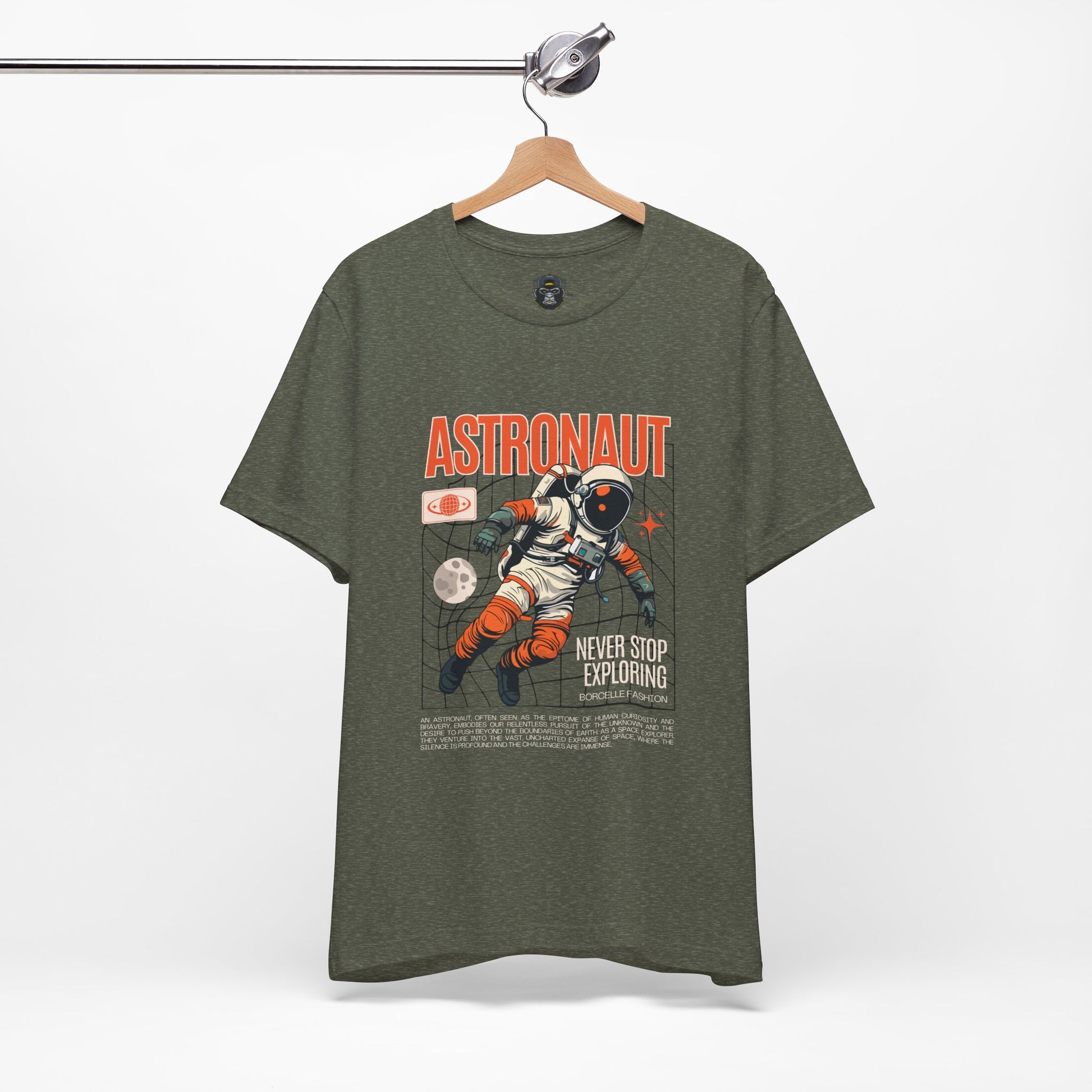 Astronaut Exploration Tee, Space Graphic Shirt, Adventure Gift, Sci-Fi Fan Apparel
