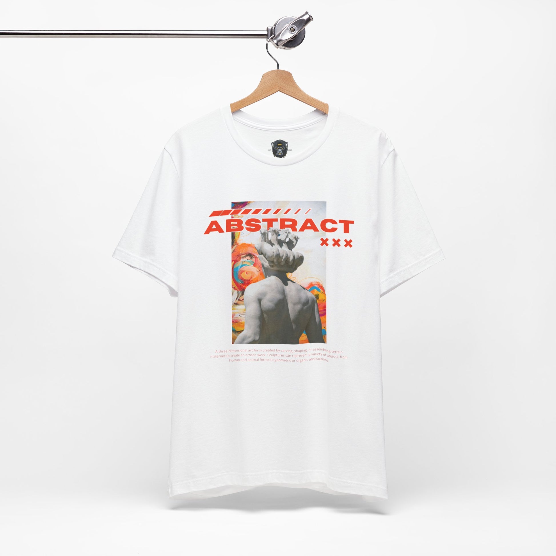 Abstract Art Tee, Graphic T-Shirt, Casual Wear, Street Style, Unique Gift for Art Lovers