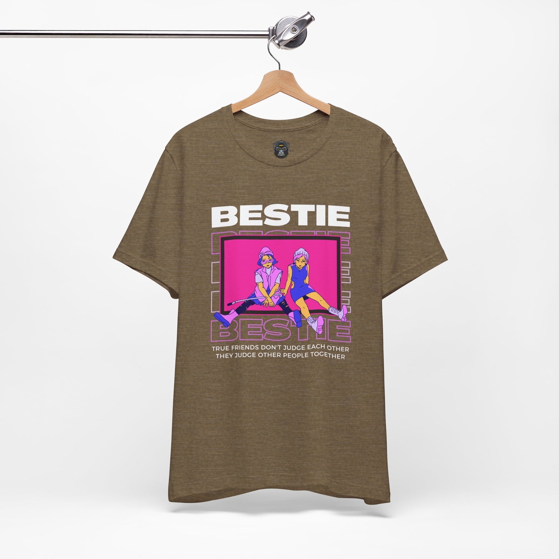 Bestie Short Sleeve Tee - Fun Friendship Shirt, Gifts for Friends