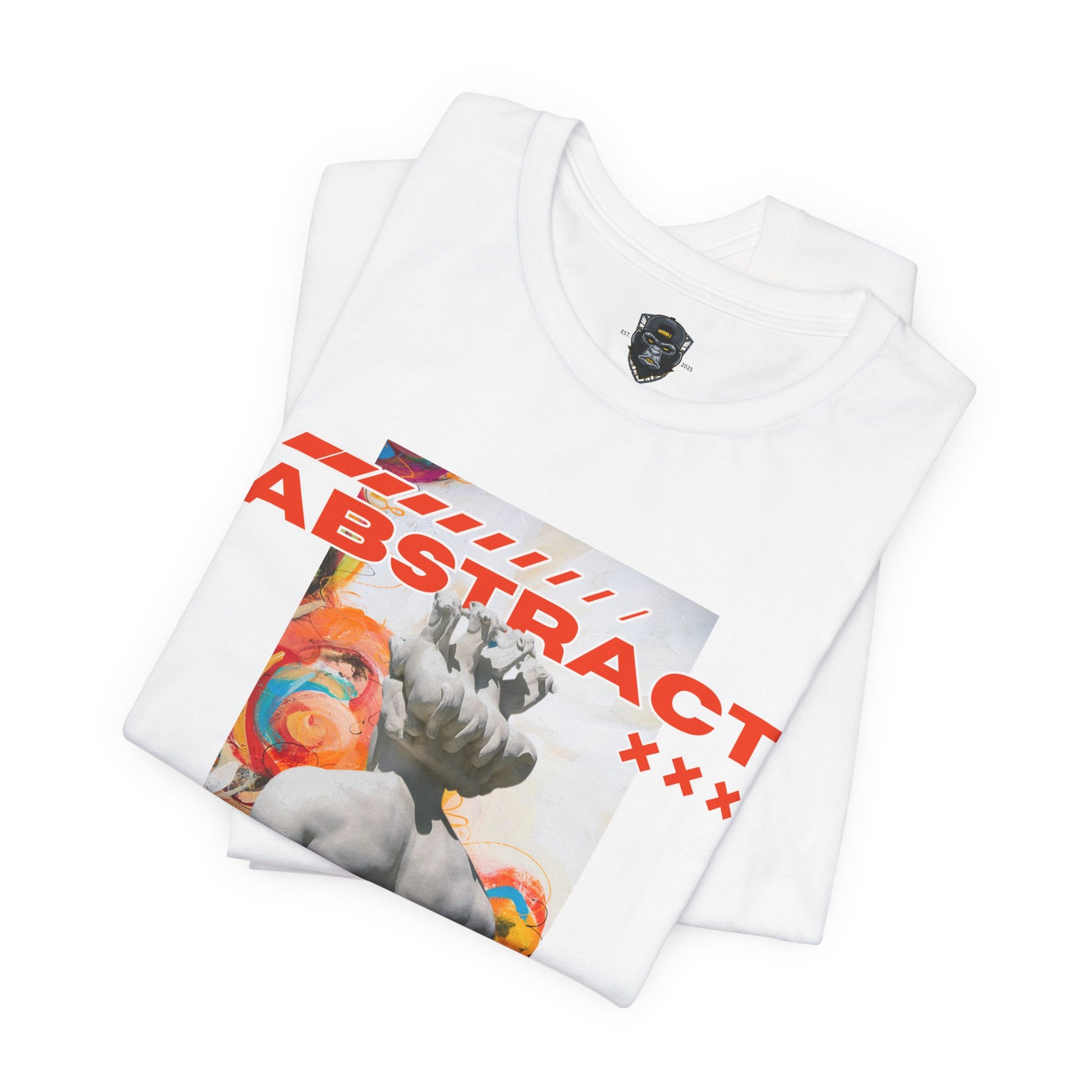 Abstract Art Tee, Graphic T-Shirt, Casual Wear, Street Style, Unique Gift for Art Lovers