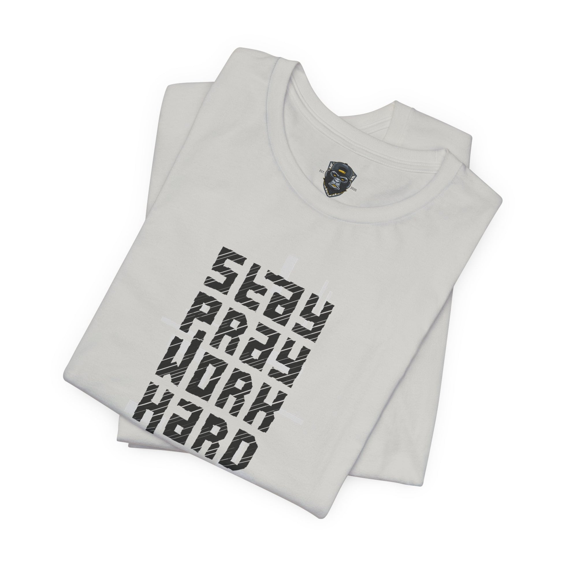 Stay Crazy Work Hard Tee, Motivational T-Shirt, Casual Wear, Gift for Him/Her
