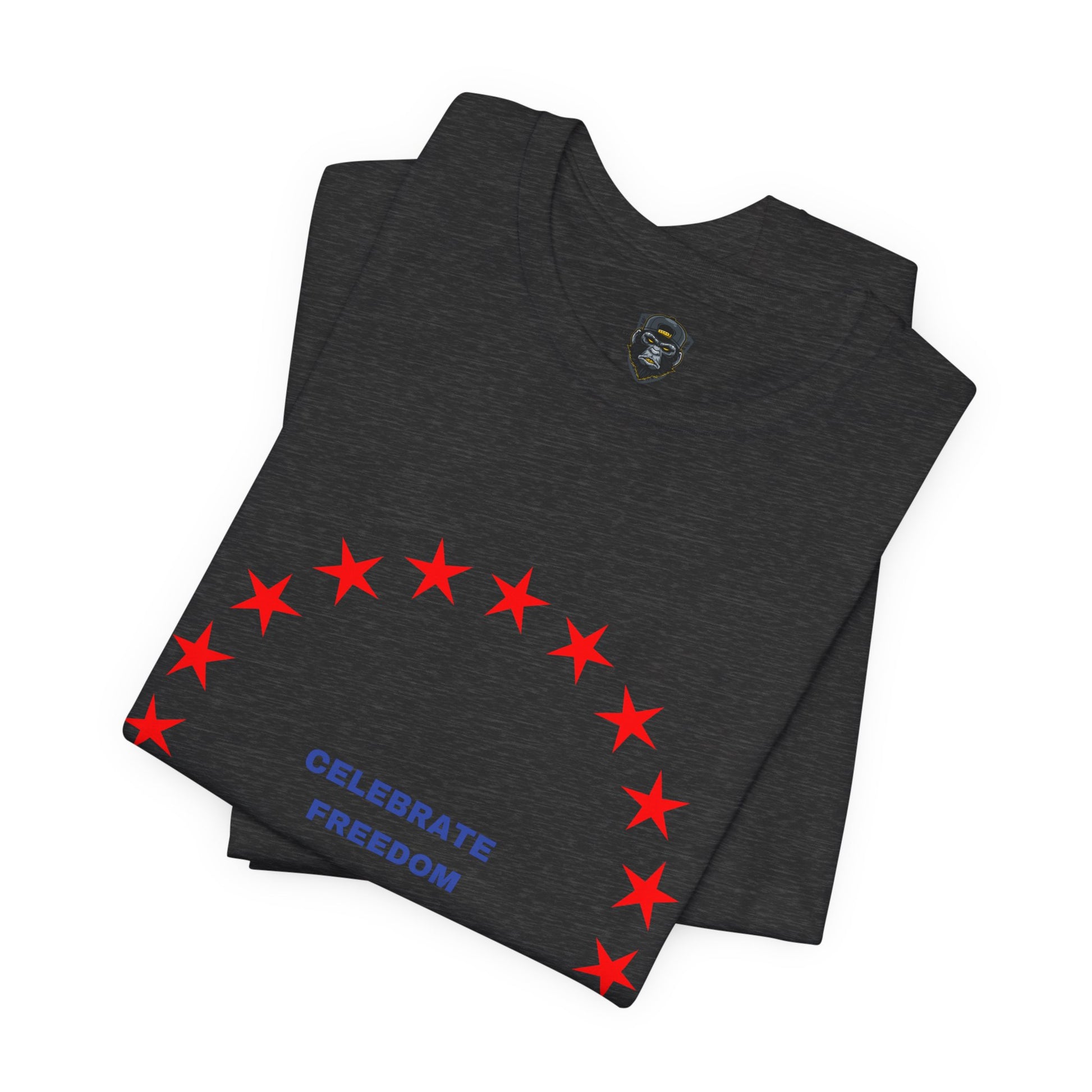 Celebrate Freedom Unisex Jersey Tee, Independence Day Shirt, Patriotic Apparel