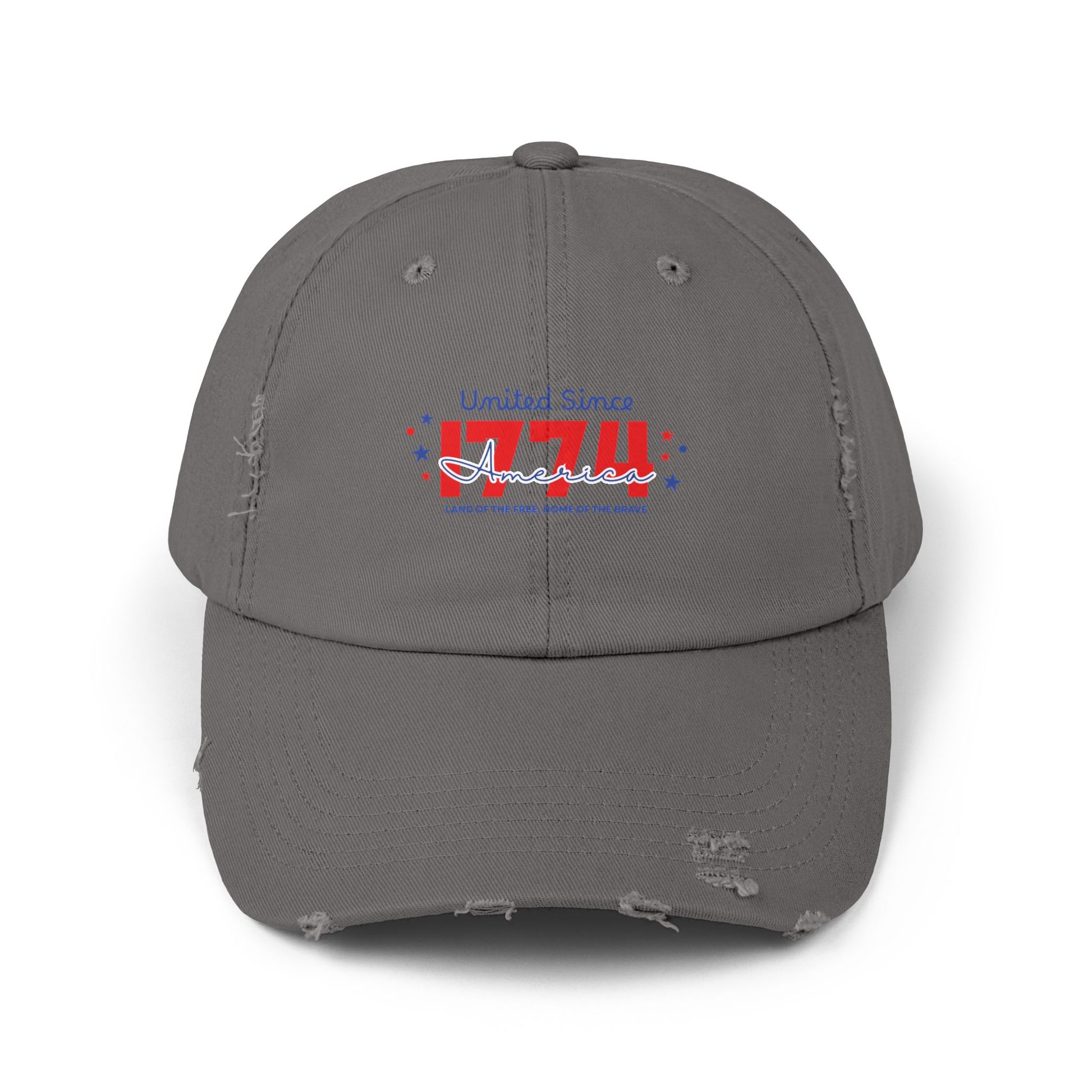 Unisex Distressed Cap - Vintage Style Adjustable Hat, Casual Fashion Accessory