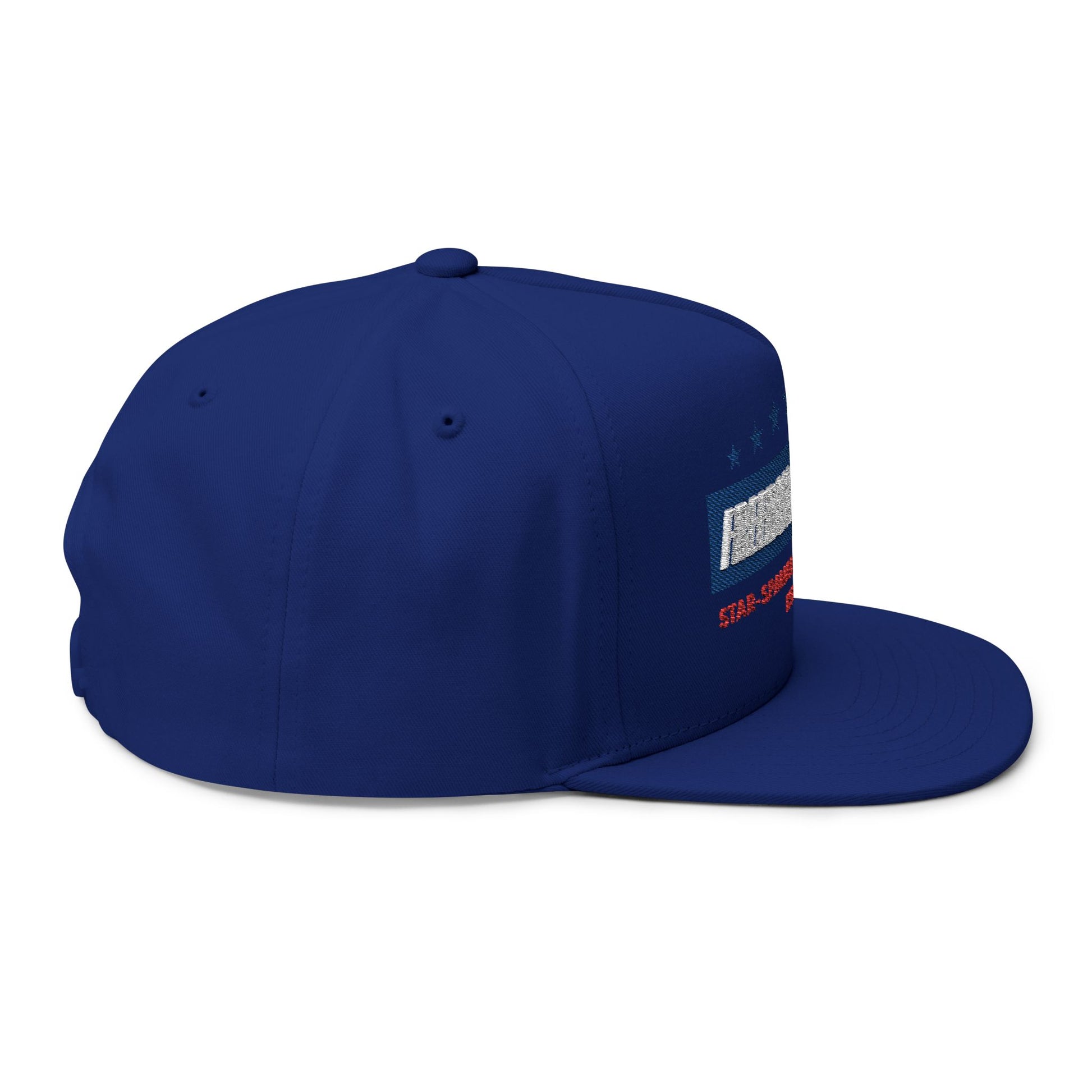 Freedom Ride 2025 Embroidered Flat Bill Cap - Perfect for Riders, Independence Day, Casual Wear, Outdoor Adventures, Gift for Enthusiasts