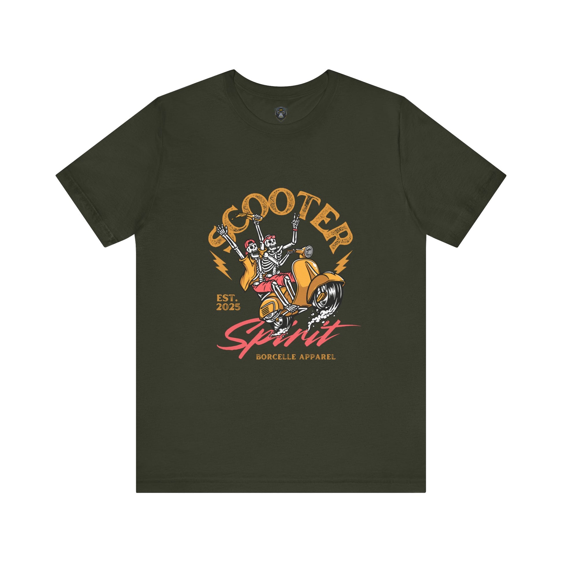Scooter Spirit Jersey Tee, Motorcycle T-Shirt, Biker Apparel, Casual Fashion
