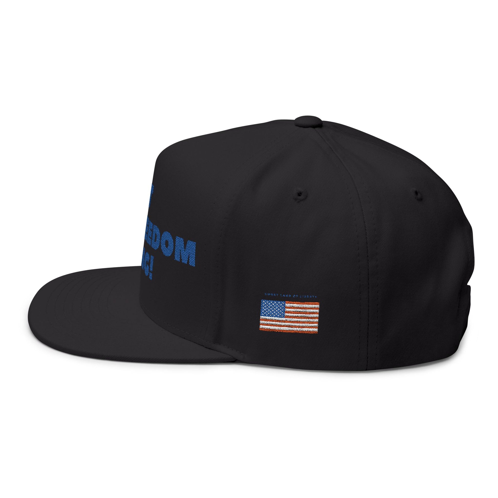 Patriotic Flat Bill Cap - 'Let Freedom Ring!' Hat for Independence Day, Gifts for Veterans, USA Pride Gear, Summer Accessories, [...]