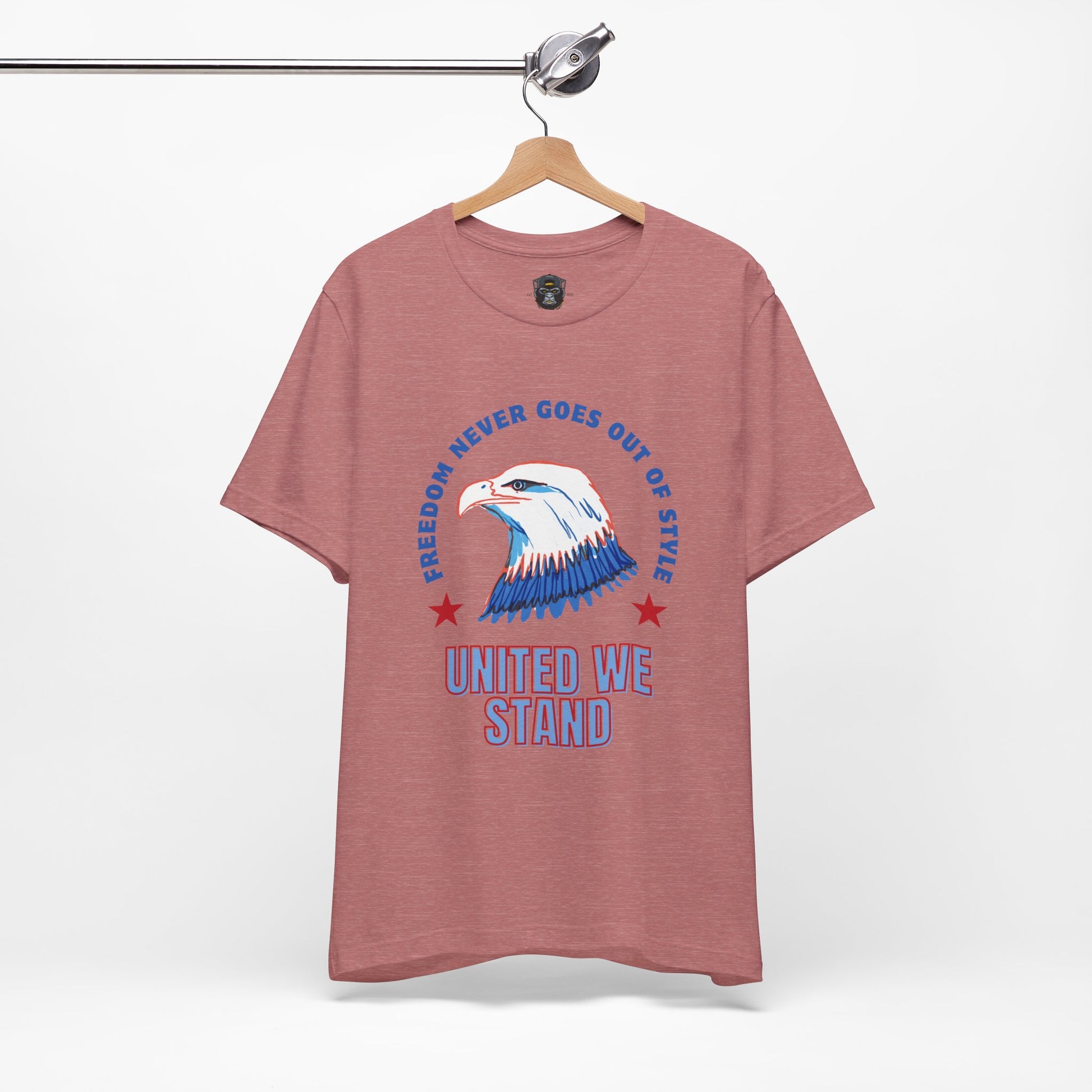 Patriotic Eagle Tee, Freedom Never Goes Out of Style Shirt, USA Pride Apparel, 4th of July Gift