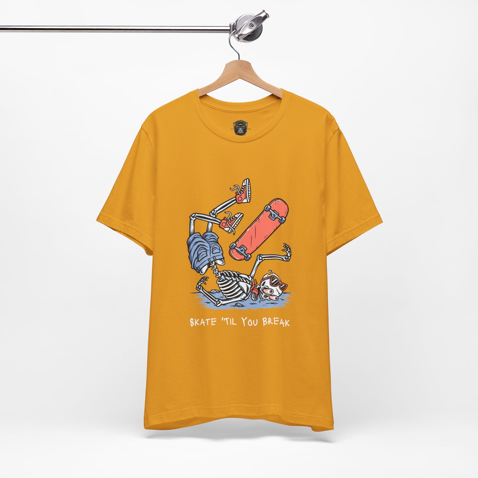Skateboard Graphic Tee, Casual Streetwear Shirt, Cool Gift for Skaters