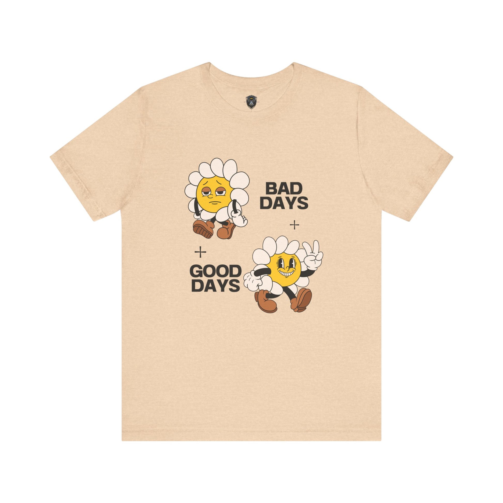 Sunflower Mood Tee - Bad Days + Good Days, Feel-Good Shirt, Casual Wear
