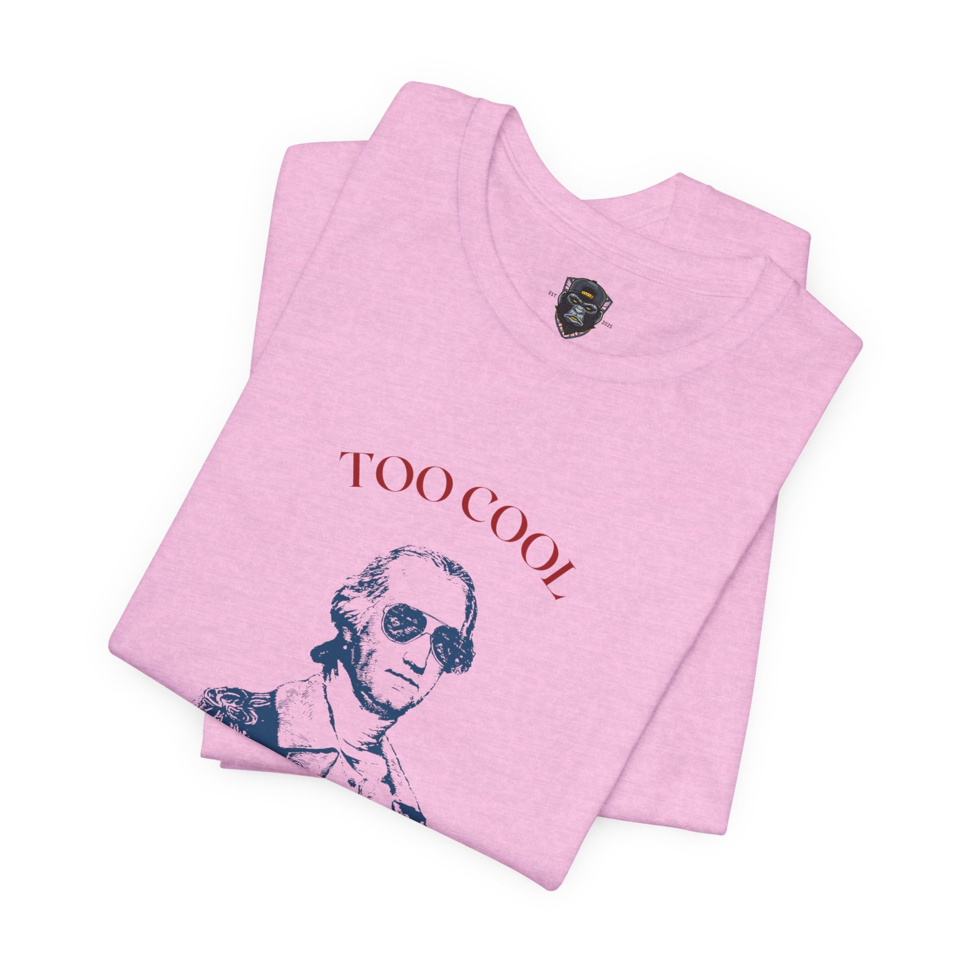 4th of July Vintage Graphic Tee - Too Cool for British Rule, Patriotic T-Shirt