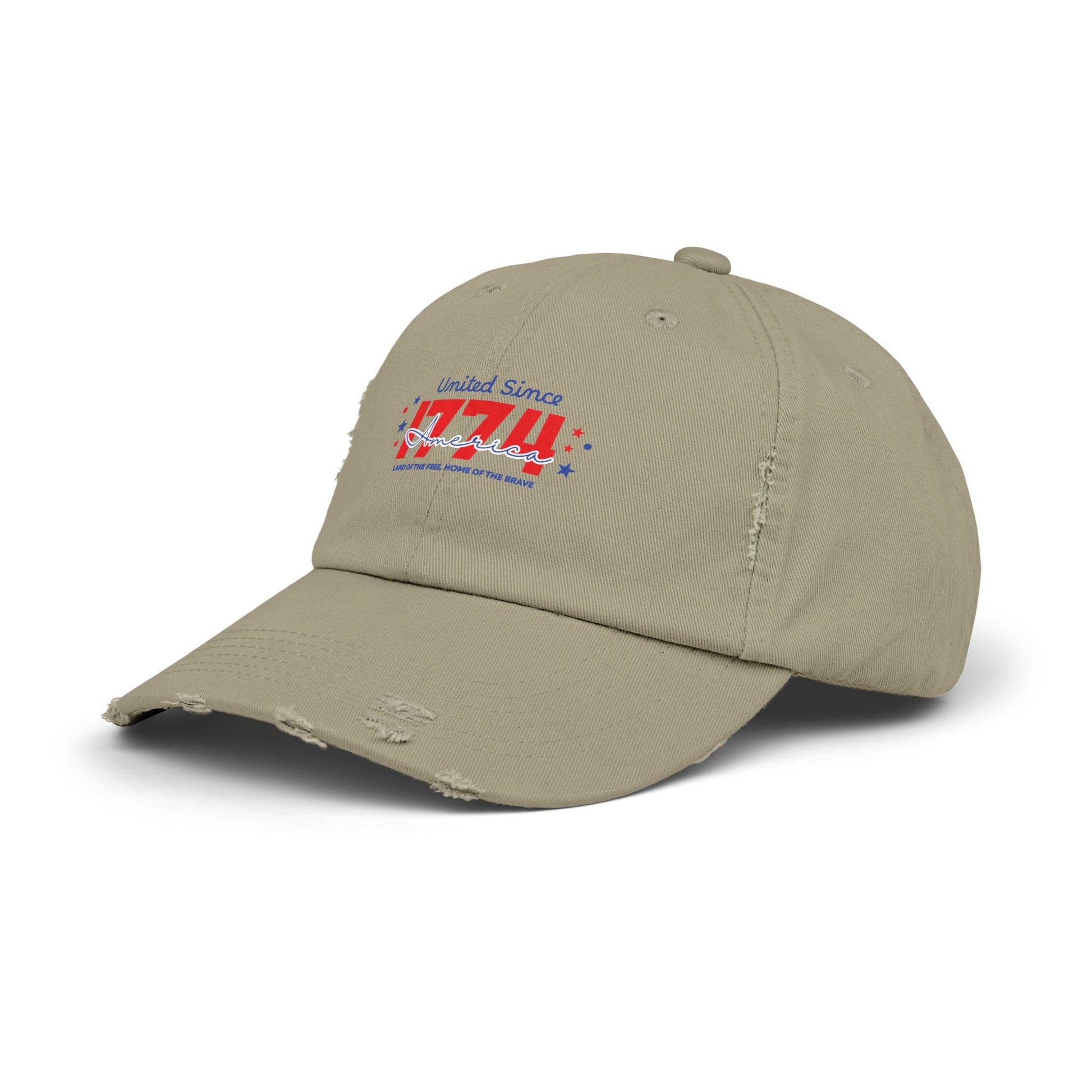 Unisex Distressed Cap - Vintage Style Adjustable Hat, Casual Fashion Accessory
