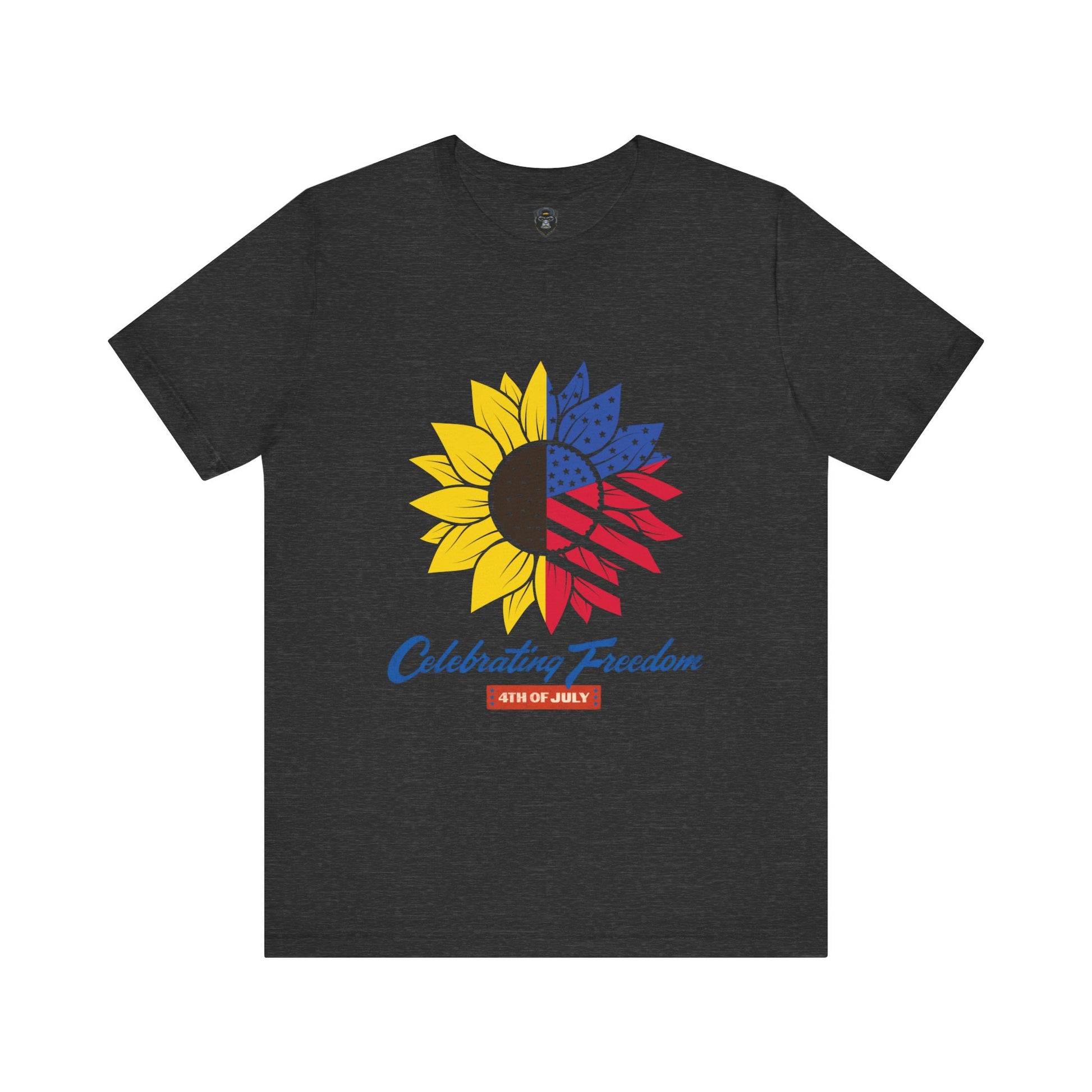 Patriotic Sunflower Tee, Celebrate Freedom T-Shirt, 4th of July Shirt, Unisex Independence Day Top