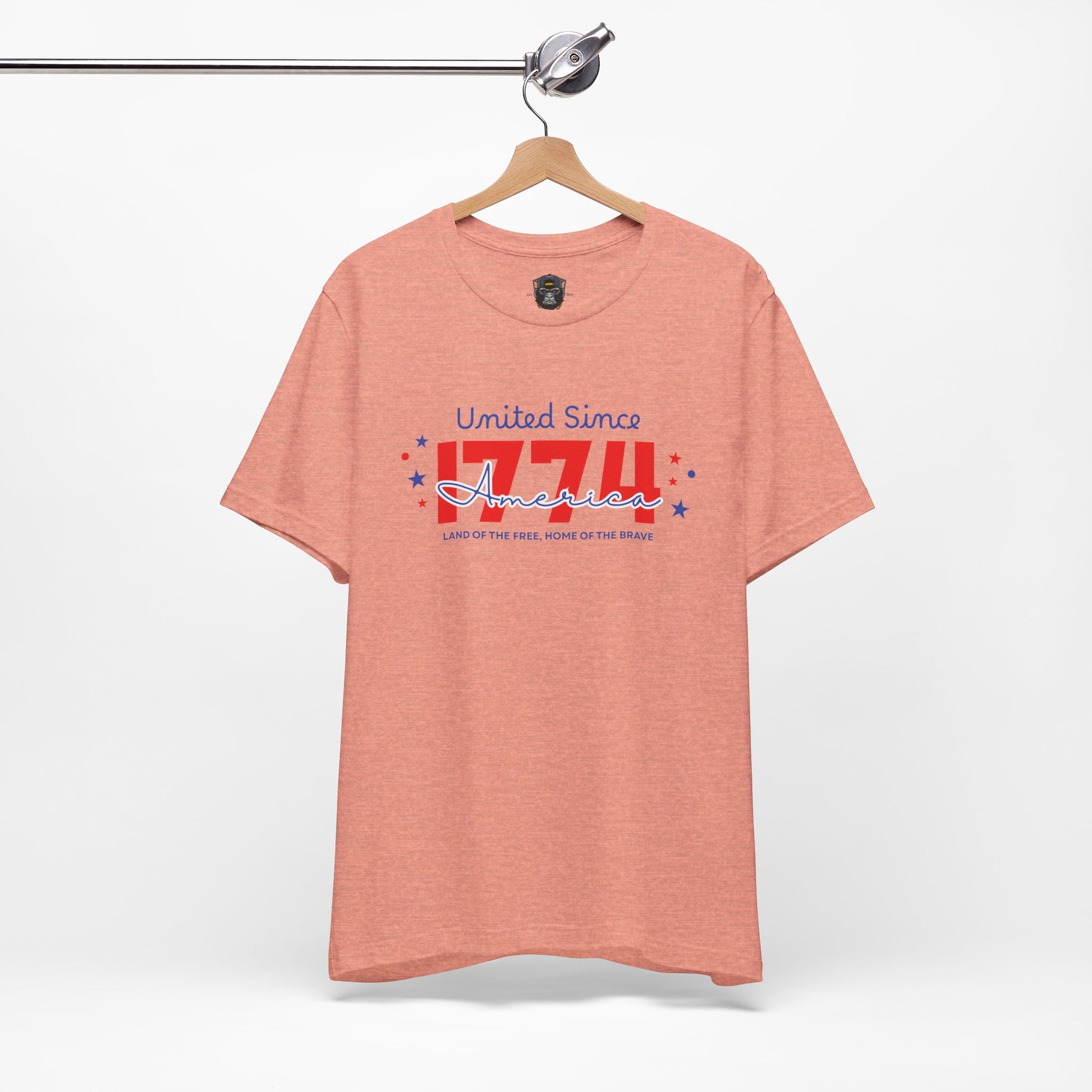 Patriotic Short, United Since 1776, USA Pride T-Shirt, Independence Day Gift