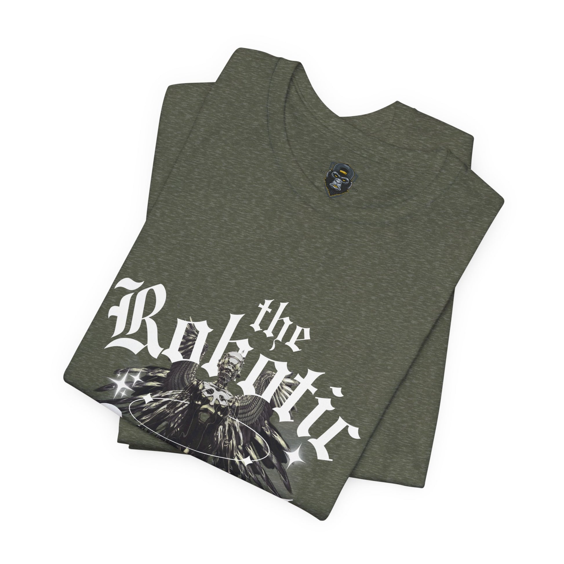 Gothic Graphic Tee - The Robotic Angel, Fashion Shirt, Edgy Streetwear