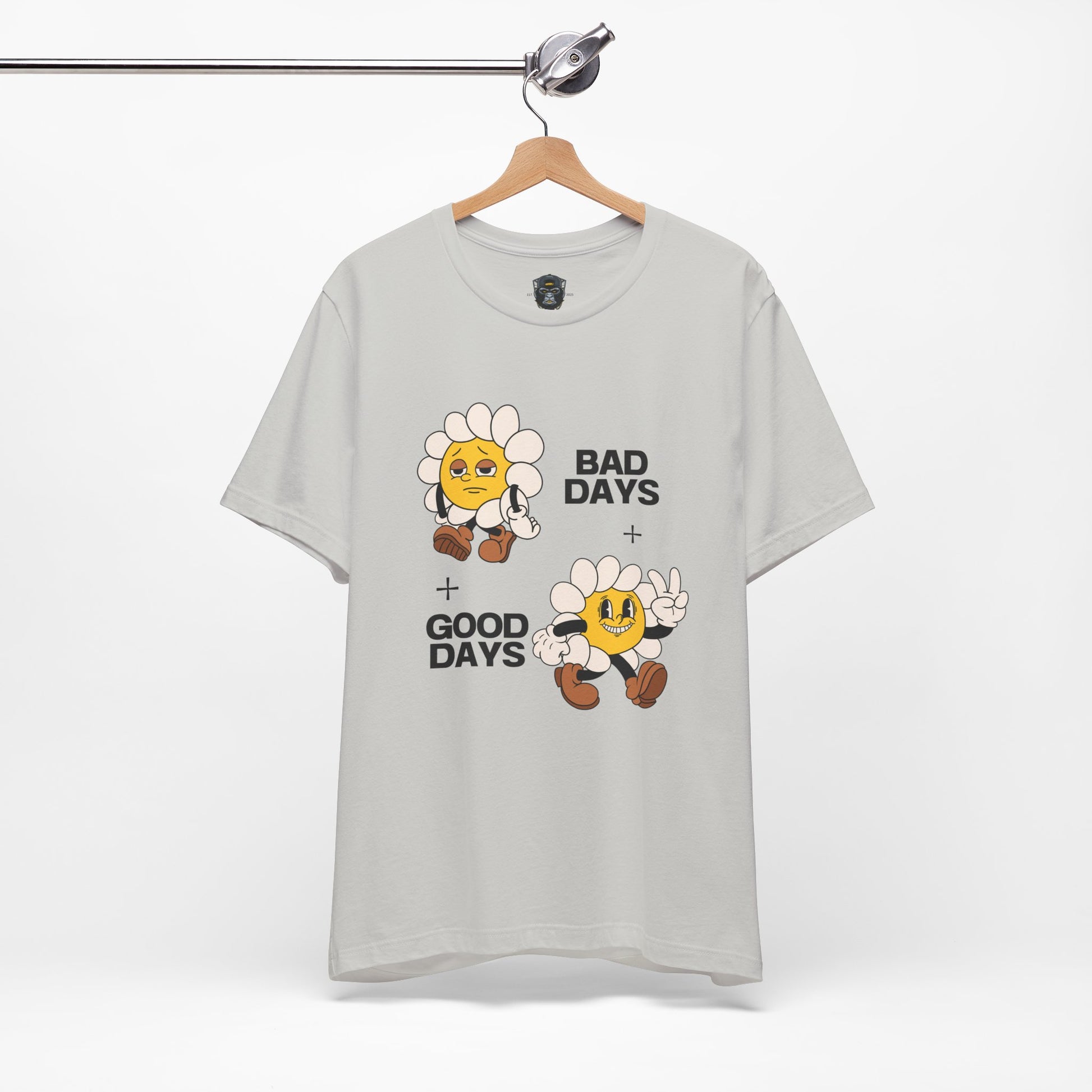 Sunflower Mood Tee - Bad Days + Good Days, Feel-Good Shirt, Casual Wear