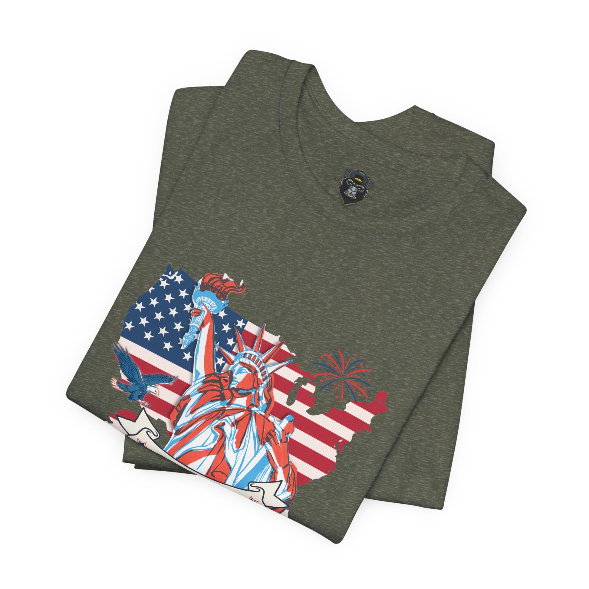 Patriotic Fourth of July Tee, USA Independence Day Shirt, Summer BBQ Outfit