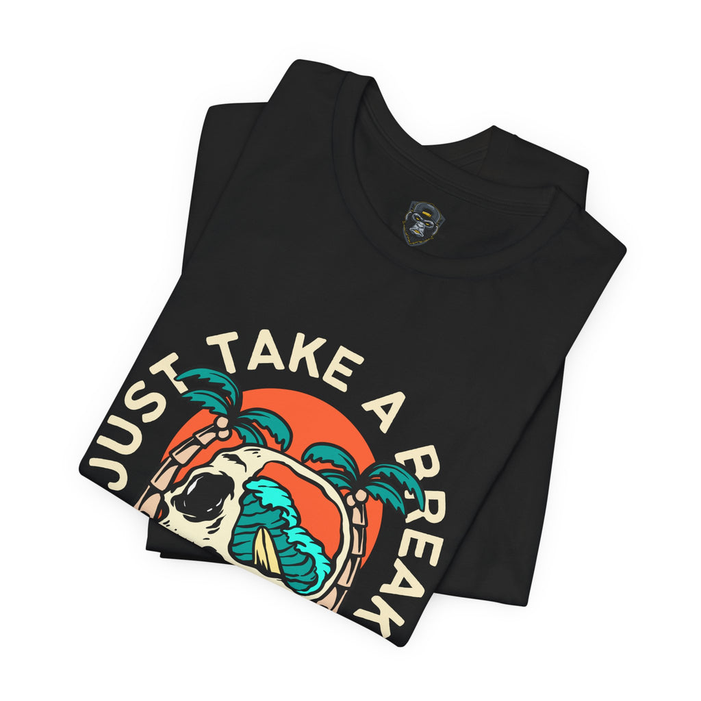 Beach Vibe Tee: 'Just Take a Peak' Graphic T-Shirt, Casual Wear, Summer Style