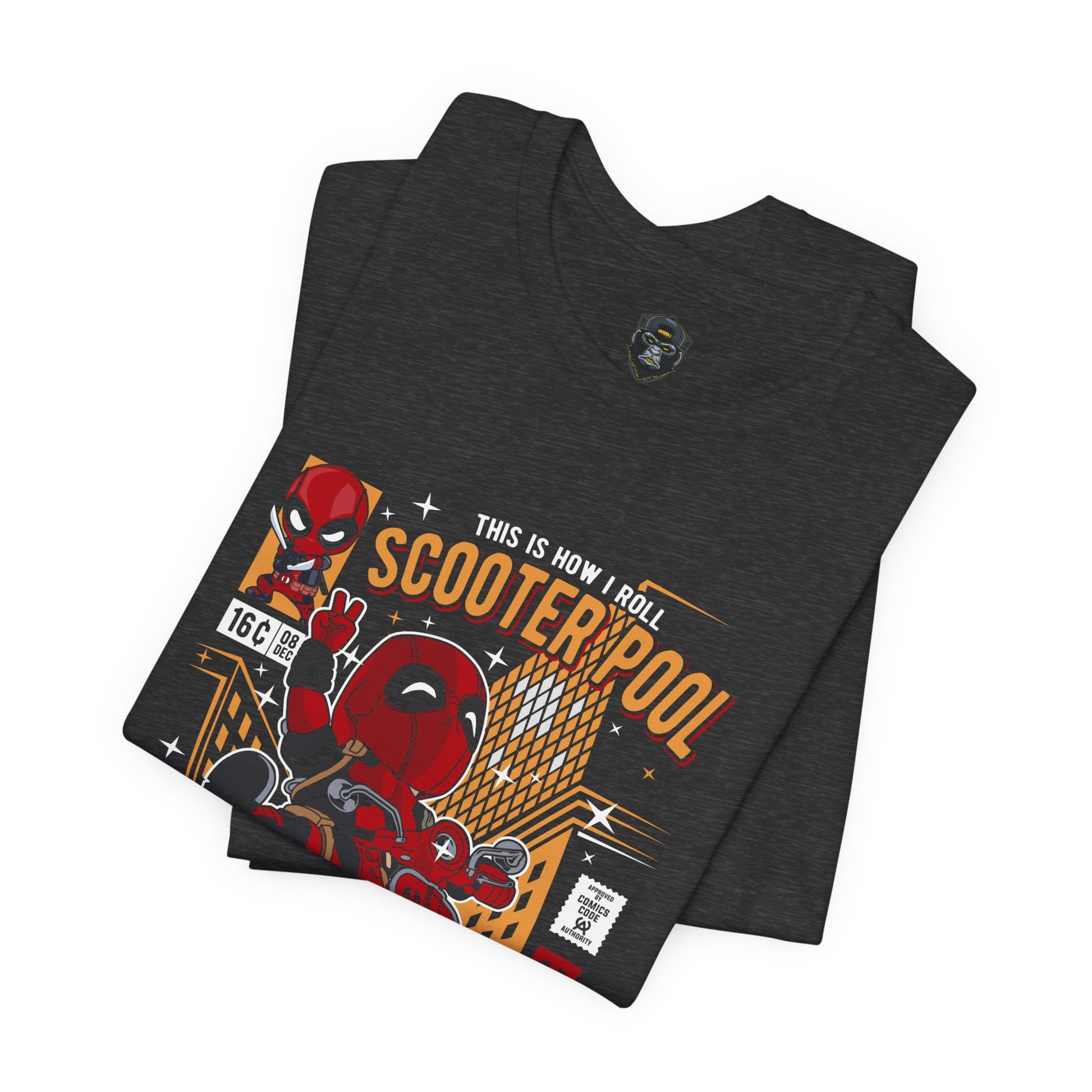 Retro Scooter Pool Tee, Unisex Jersey T-Shirt, Vintage Motorcycle Shirt, Gift for Him/Her