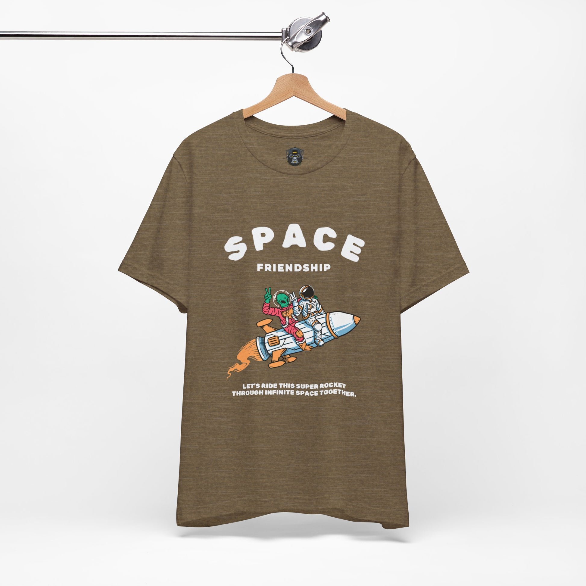 Cosmic Friendship Tee - Space Adventure T-Shirt, Graphic Shirt, Funny Gift for Friends