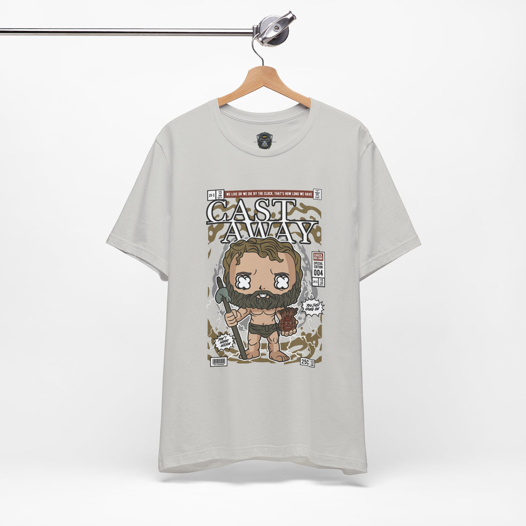 Cast Away Graphic Tee, Fun Movie T-Shirt, Casual Wear, Gift for Movie Lovers