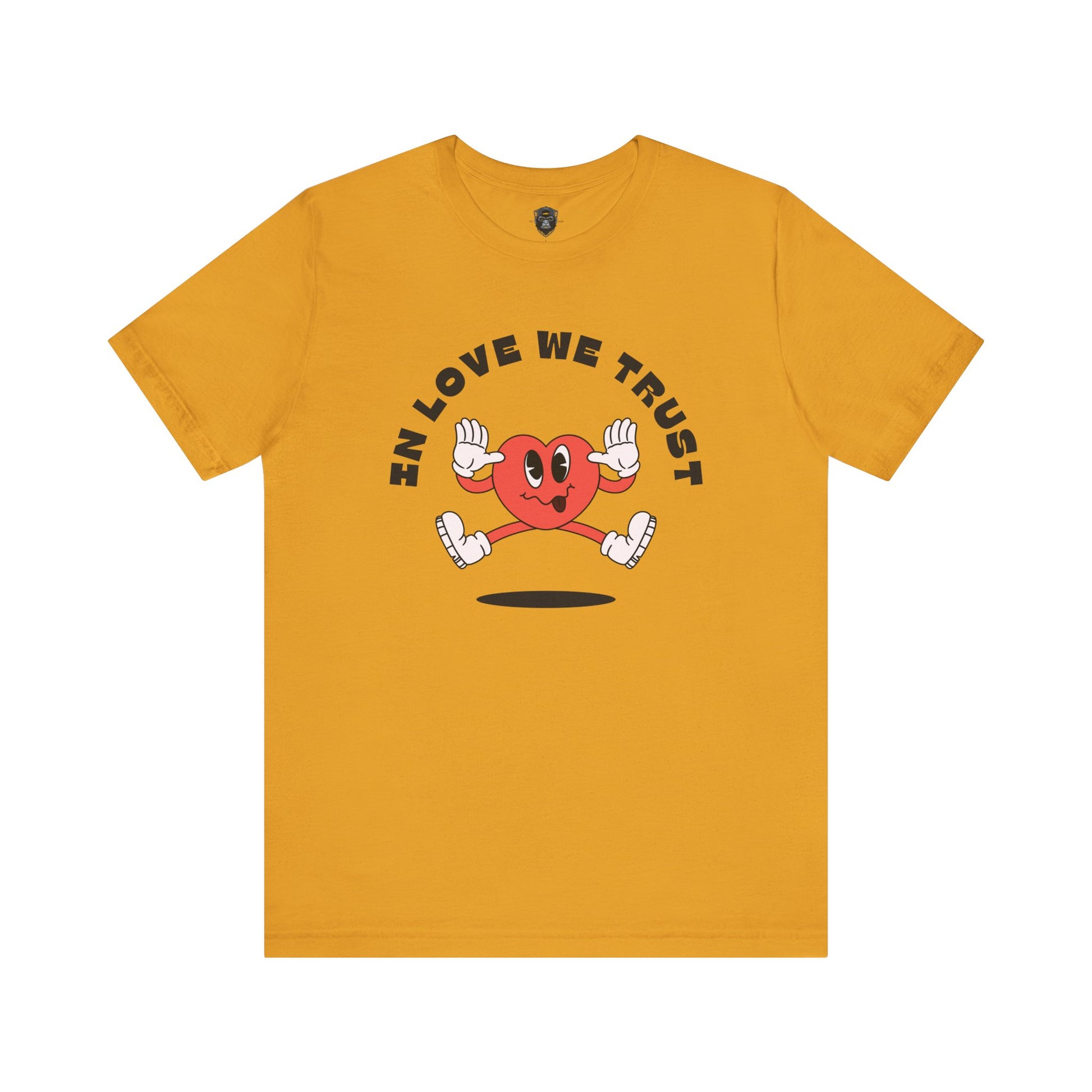 Fun Heart Graphic Tee - In Love We Trust T-Shirt, Valentine's Day Gift