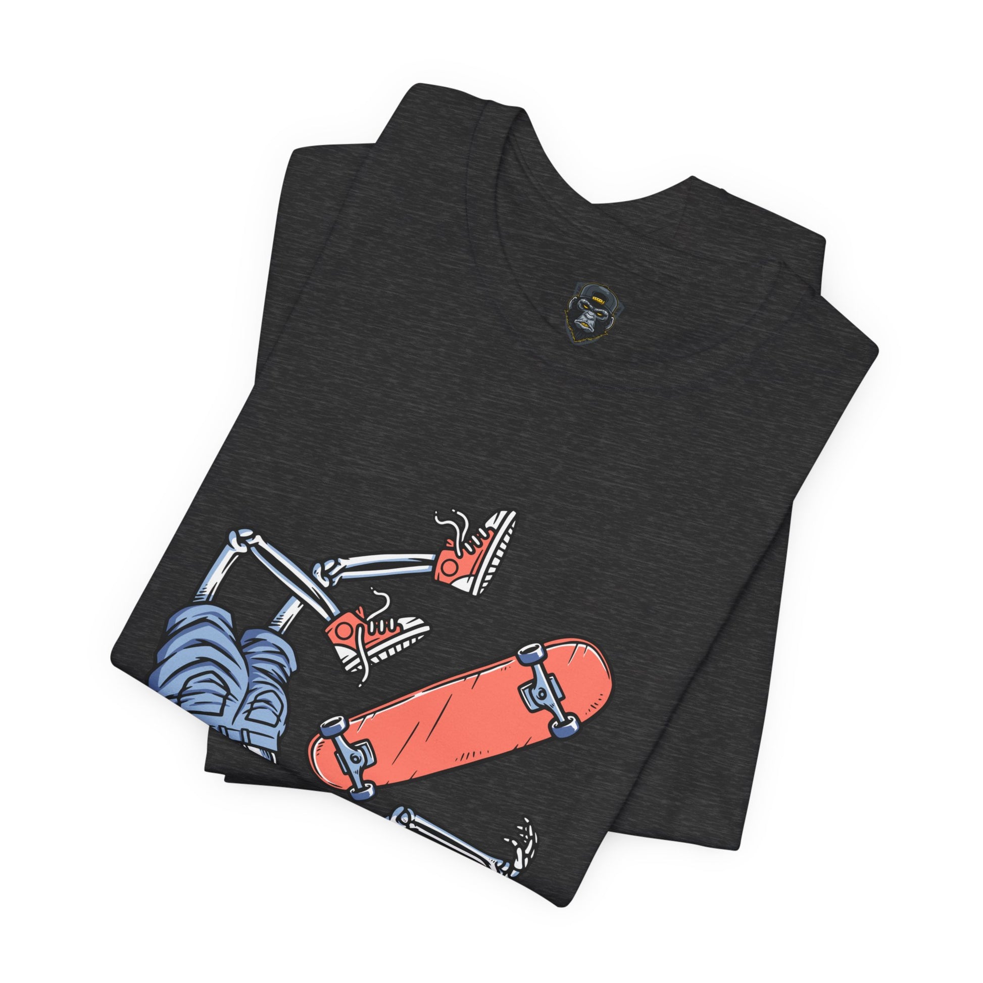 Skateboard Graphic Tee, Casual Streetwear Shirt, Cool Gift for Skaters
