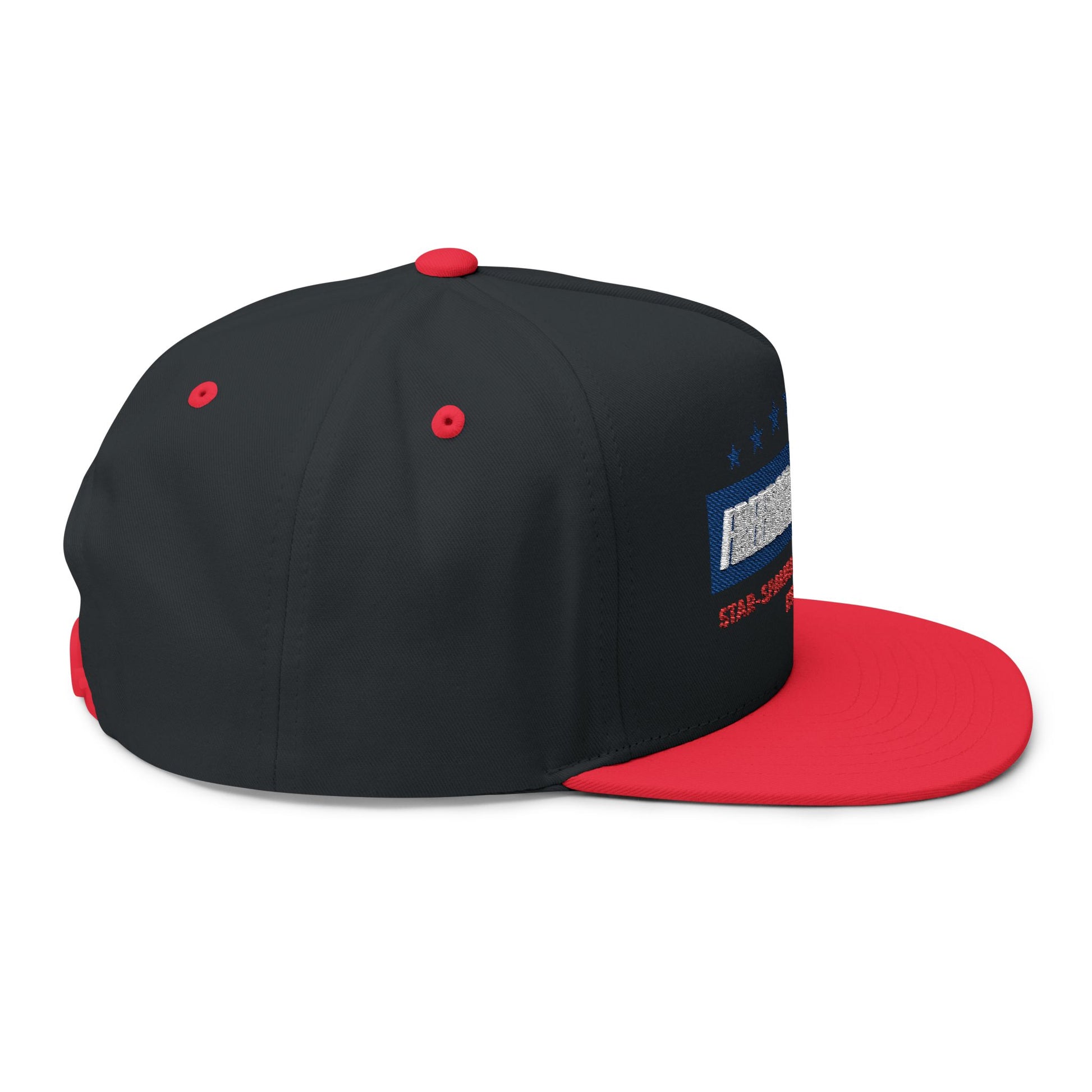 Freedom Ride 2025 Embroidered Flat Bill Cap - Perfect for Riders, Independence Day, Casual Wear, Outdoor Adventures, Gift for Enthusiasts