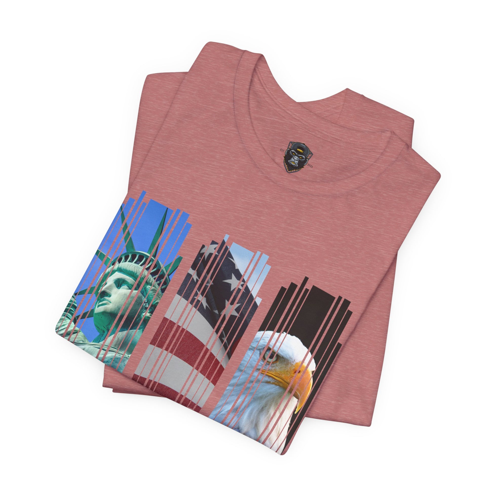 Patriotic T-Shirt, USA Pride Top, Independence Day Apparel, 4th of July Outfit