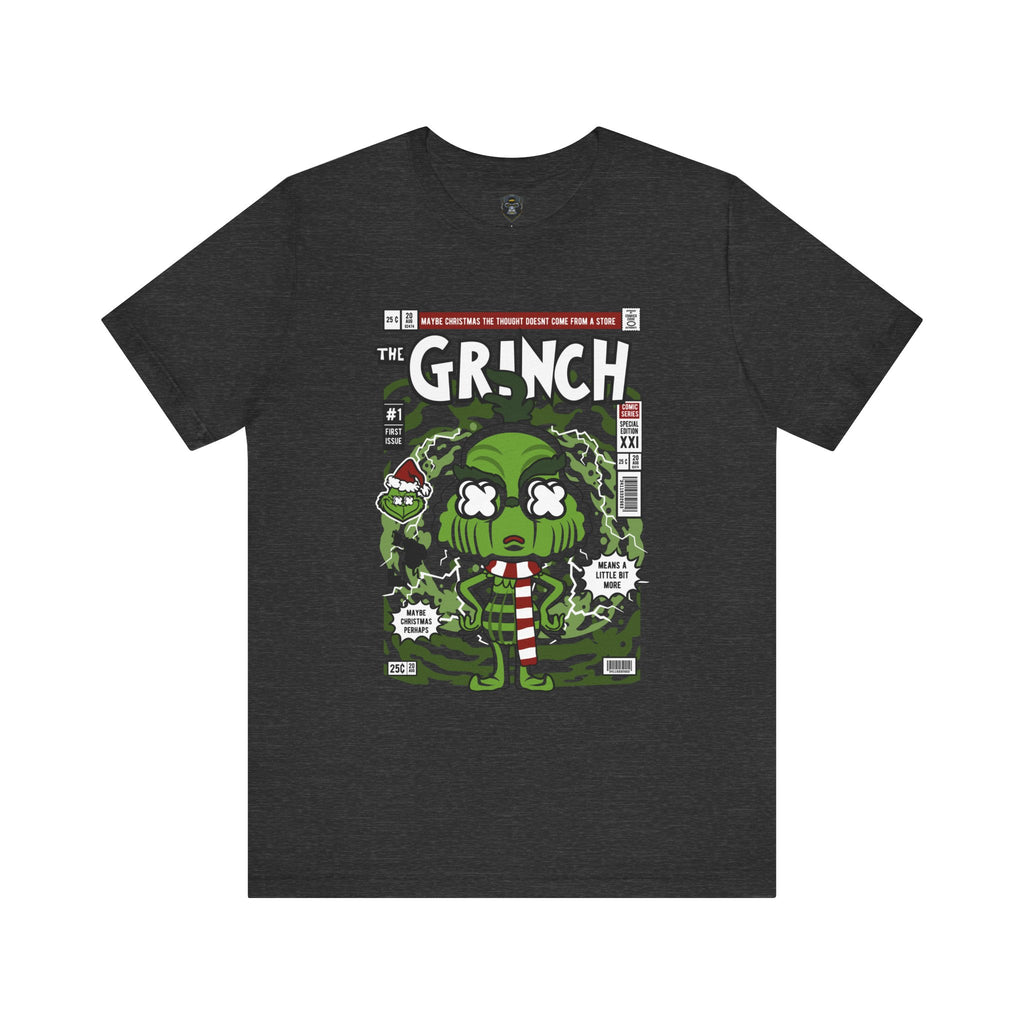 Grinch Comic Unisex Tee, Fun Holiday T-Shirt, Christmas Party Wear, Ugly Sweater Alternative