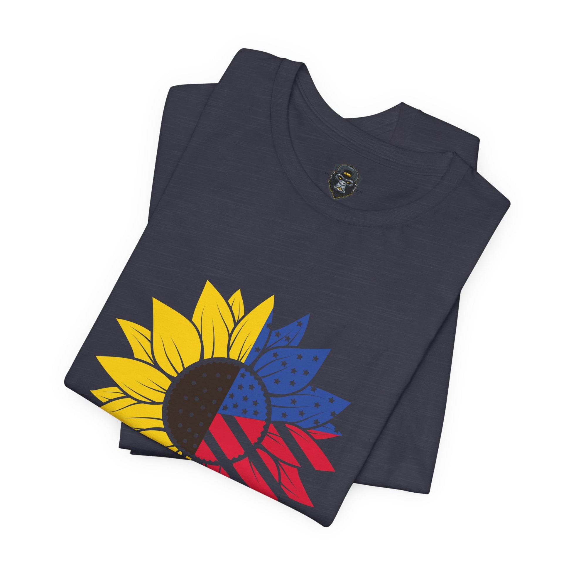 Patriotic Sunflower Tee, Celebrate Freedom T-Shirt, 4th of July Shirt, Unisex Independence Day Top