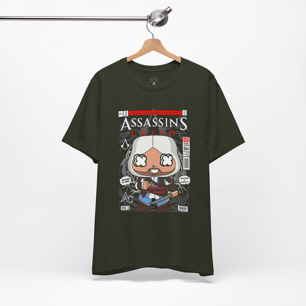 Assassin's Creed Comic Style Unisex Tee, Gamer T-Shirt, Video Game Apparel