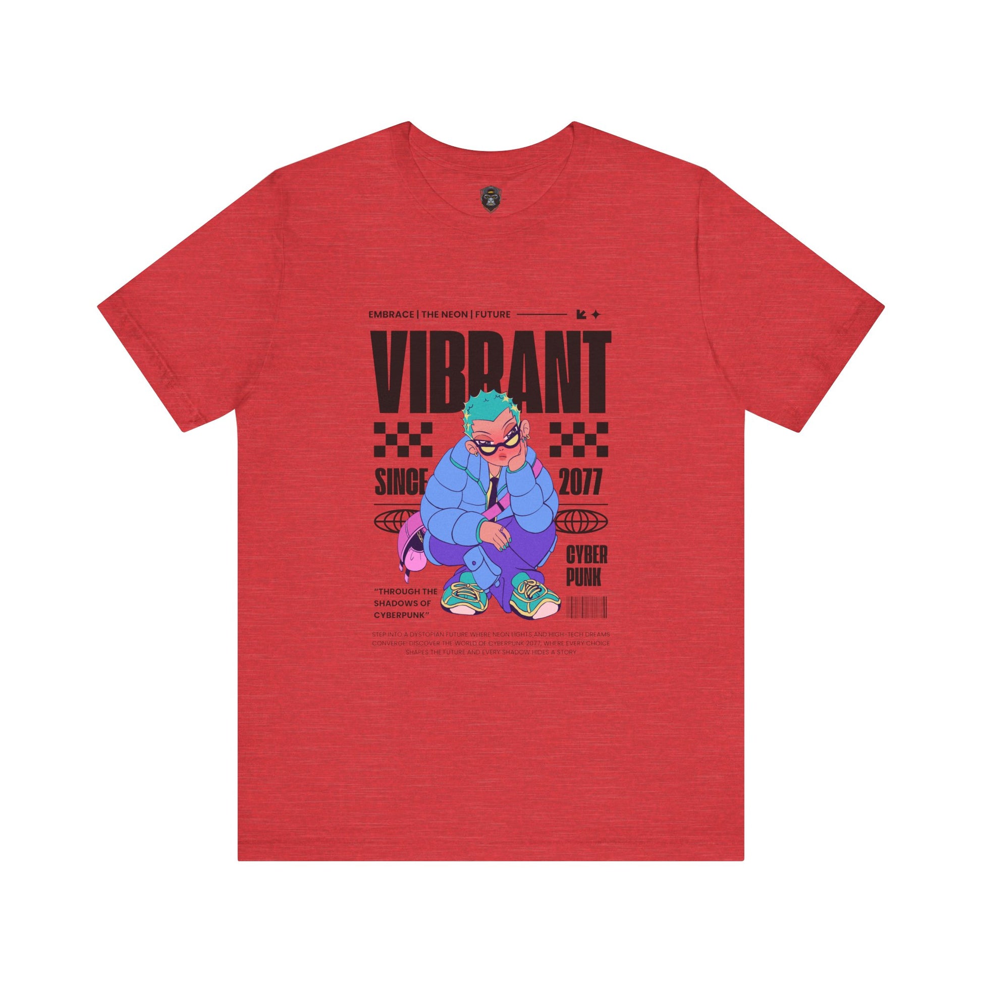 Vibrant Graphic Tee | Retro Style Unisex Jersey Shirt, Trendy T-Shirt, Streetwear