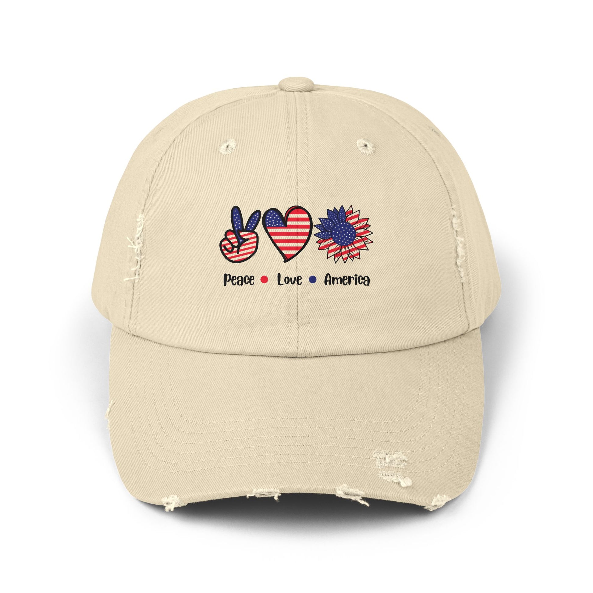 Unisex Distressed Cap with Heart Design, Trendy Hat, Casual Accessory, Gift for Him/Her, Summer Style, Everyday Wear