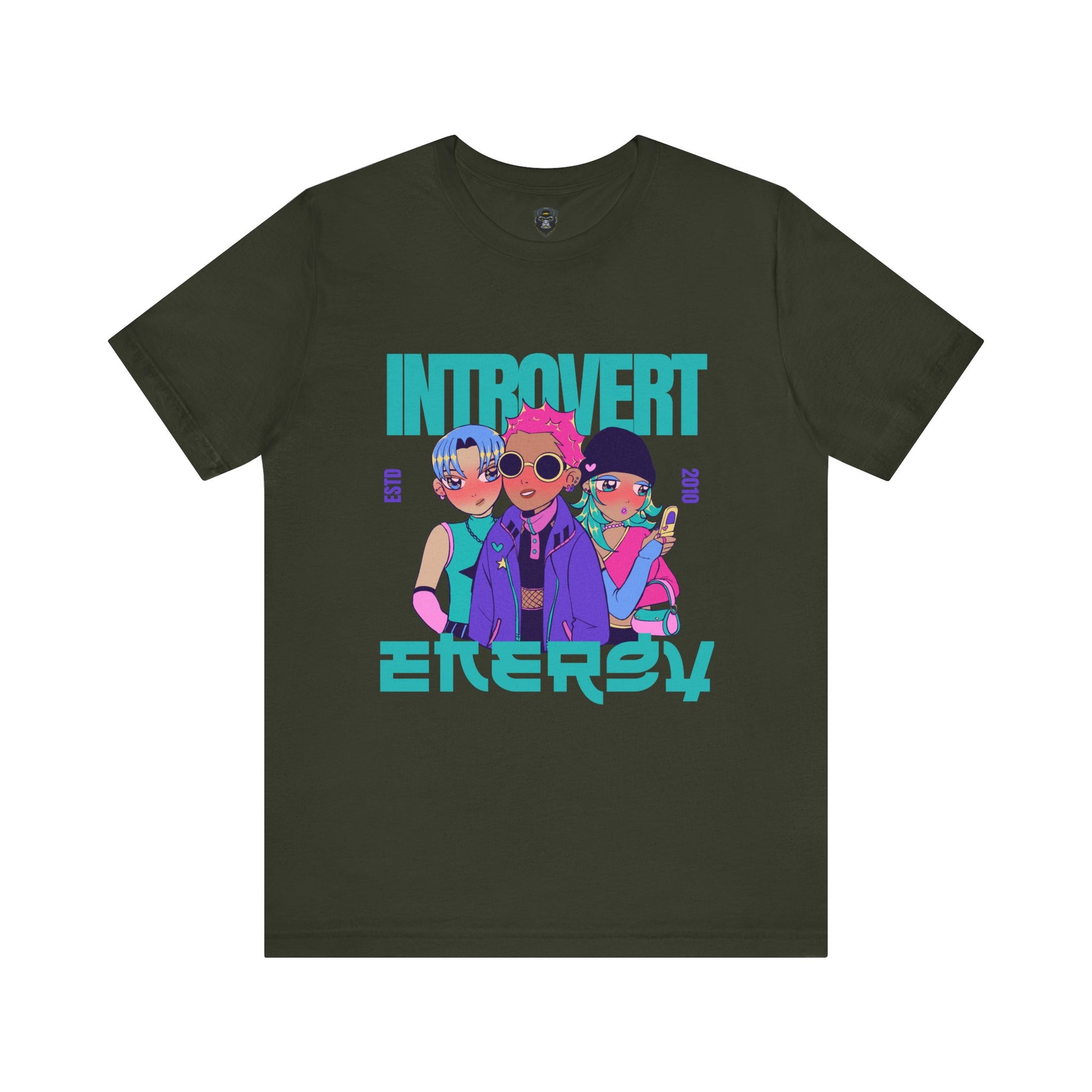 Introvert Energy Tee | Cute Graphic Tee, Introvert Shirt, Casual Wear, Gift for Friends