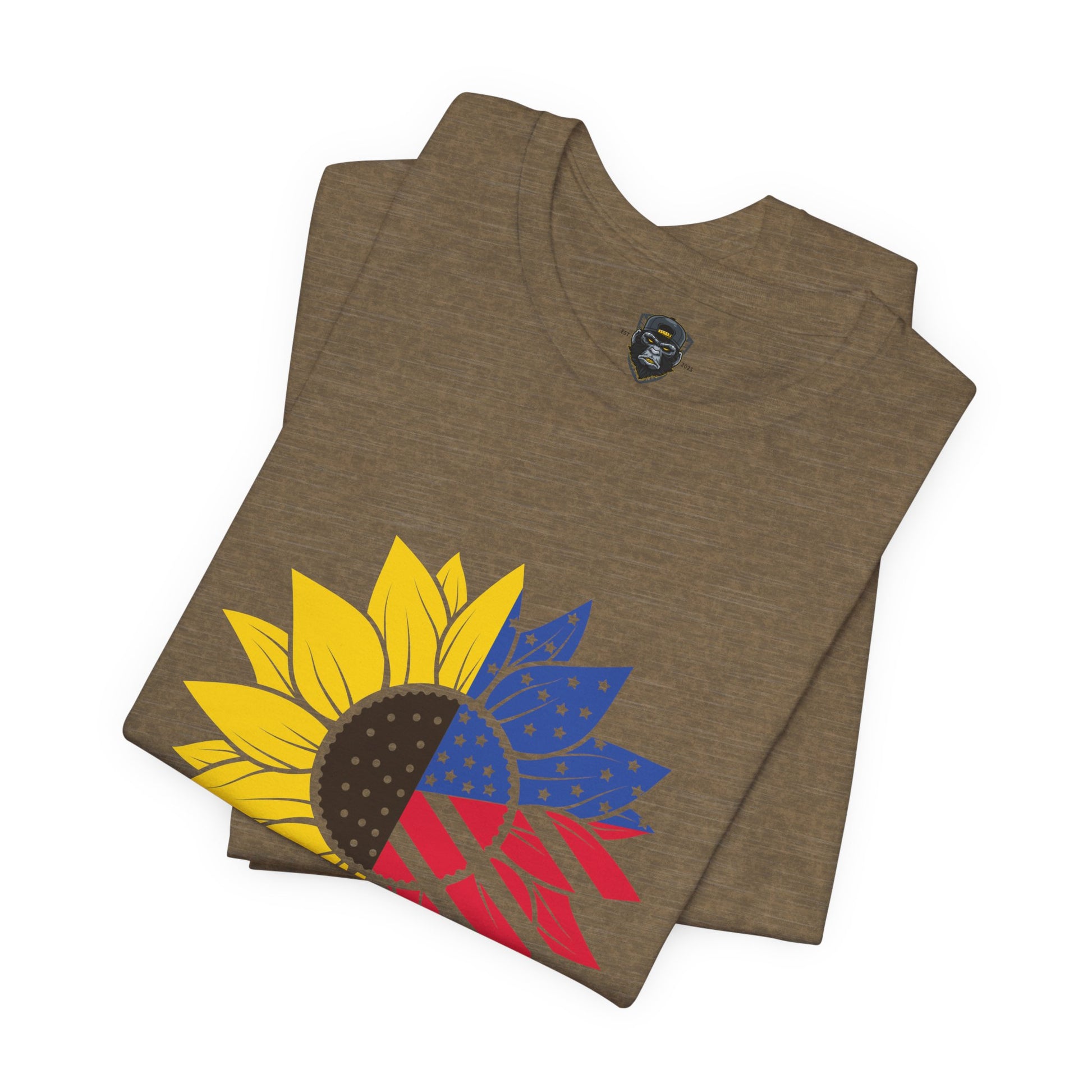 Patriotic Sunflower Tee, Celebrate Freedom T-Shirt, 4th of July Shirt, Unisex Independence Day Top