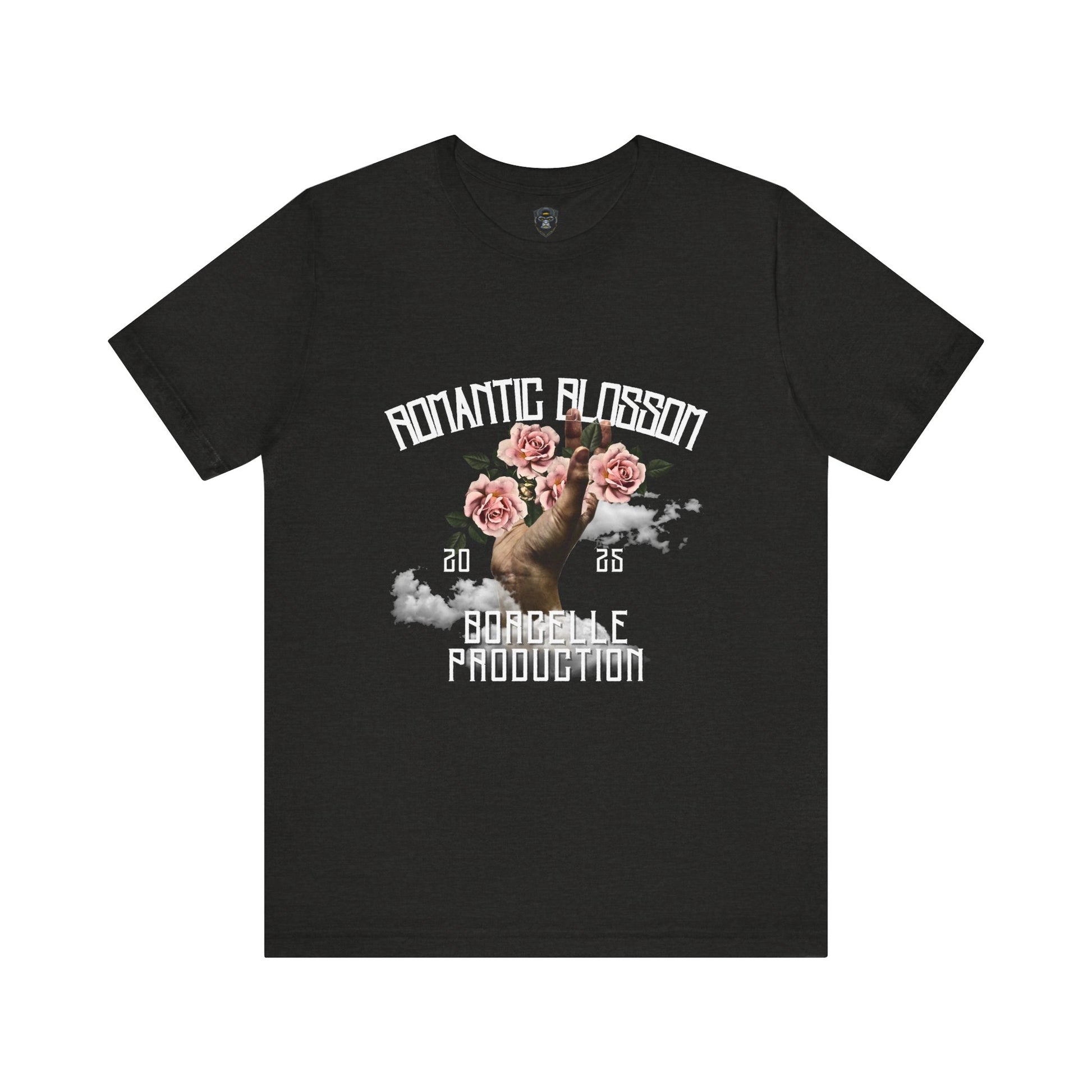 Romantic Blossom Jersey Tee, Trendy Graphic Tee, Floral T-Shirt